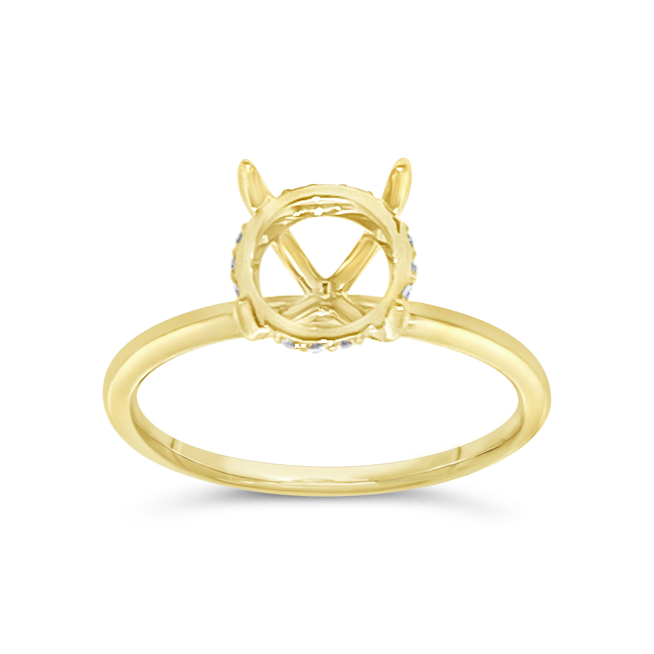 Yes By Martin Binder Semi-mount Solitaire Engagement Ring (0.06 Ct. Tw.)