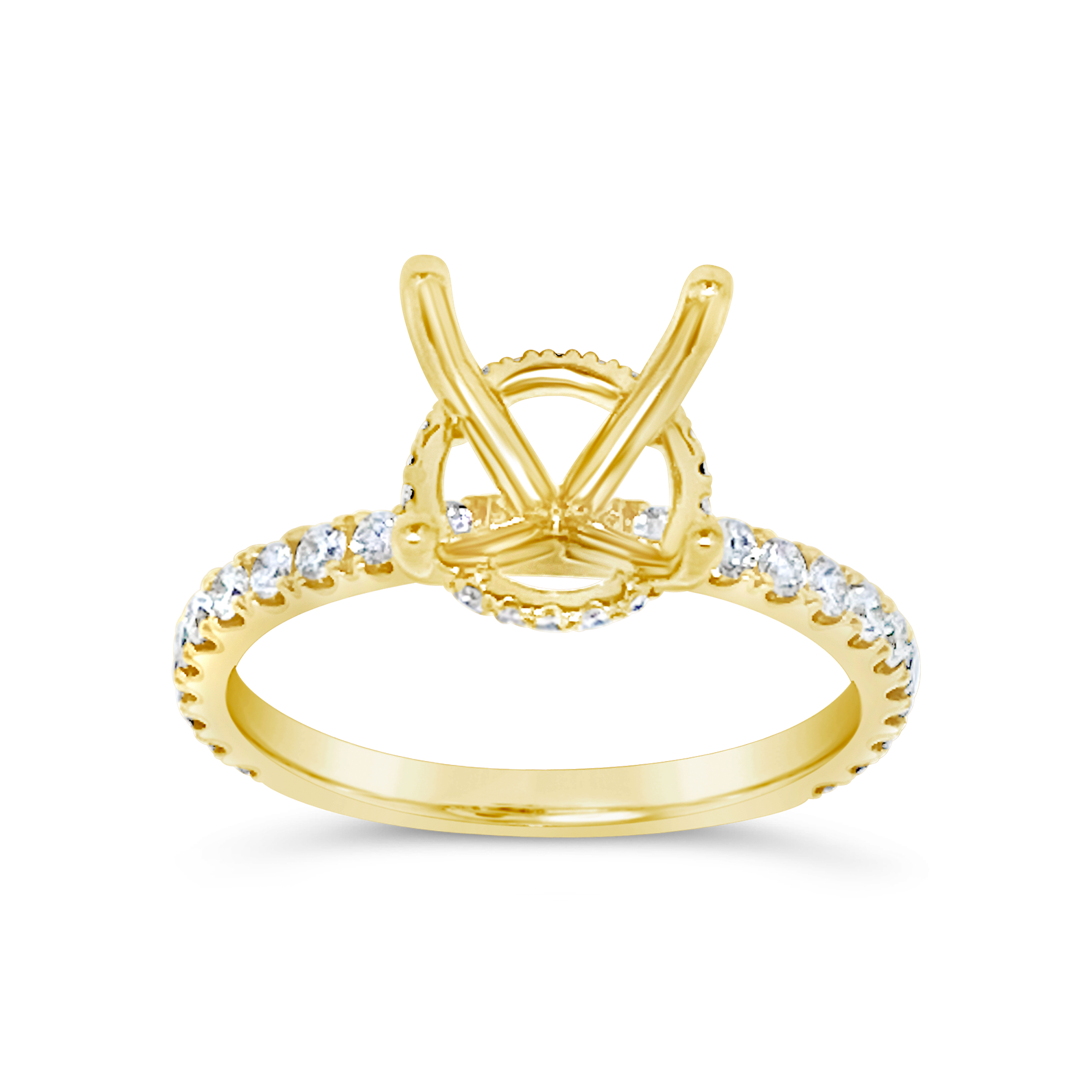 Yes By Martin Binder Semi-mount Round Engagement Ring (0.49 Ct. Tw.)