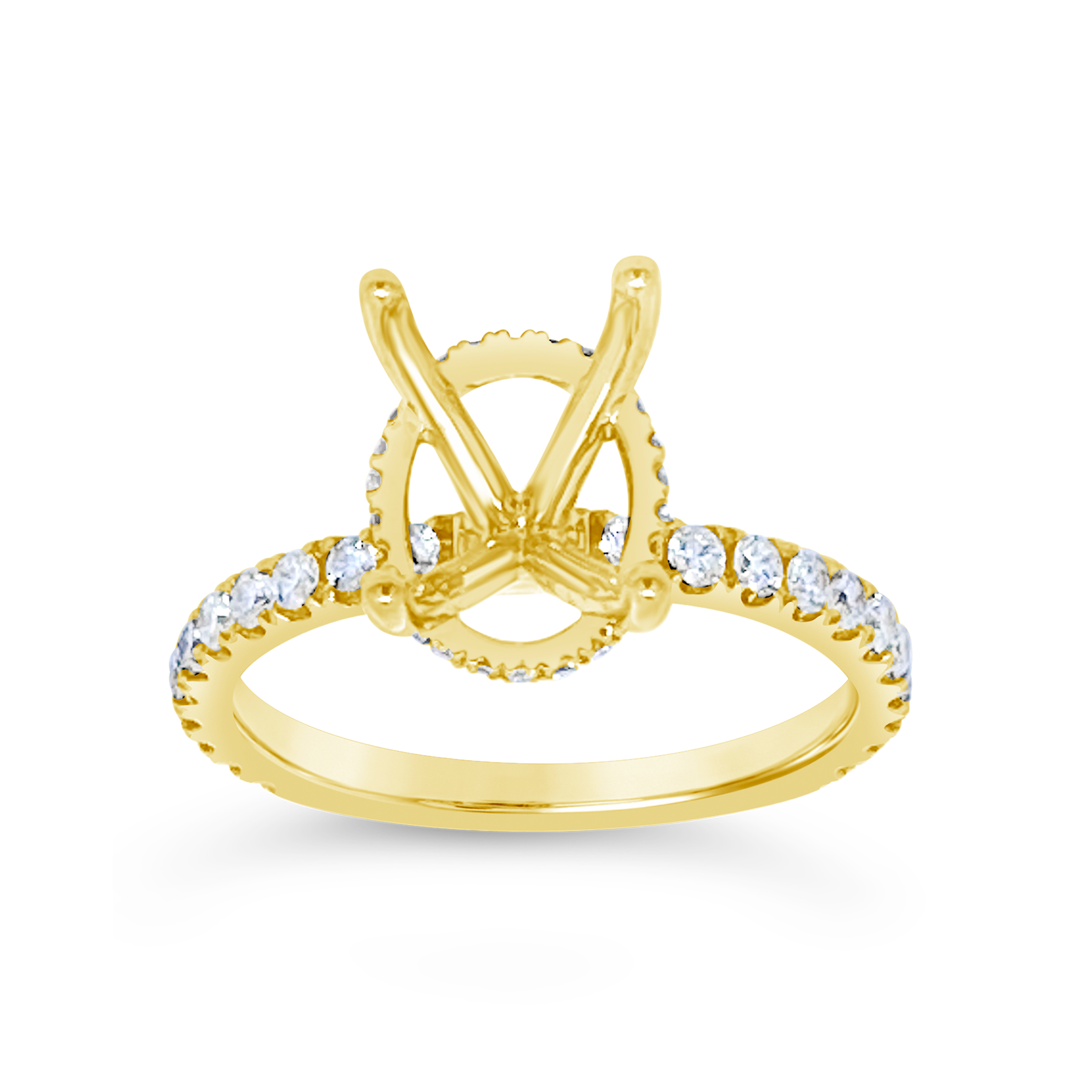 Yes By Martin Binder Oval Engagement Ring Mounting (0.51 Ct. Tw.)