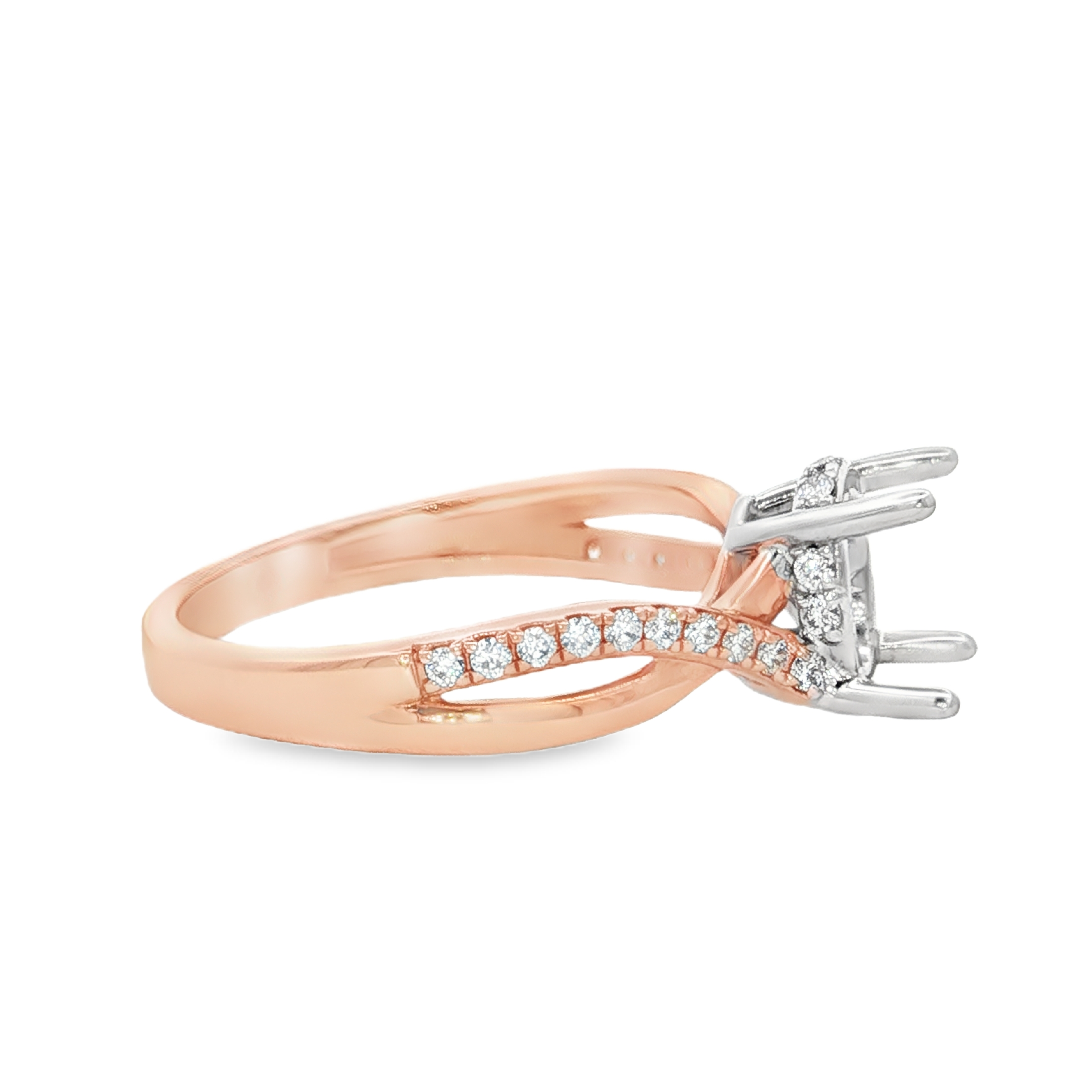 Yes by Martin Binder Oval Diamond Twist Engagement Ring Mounting