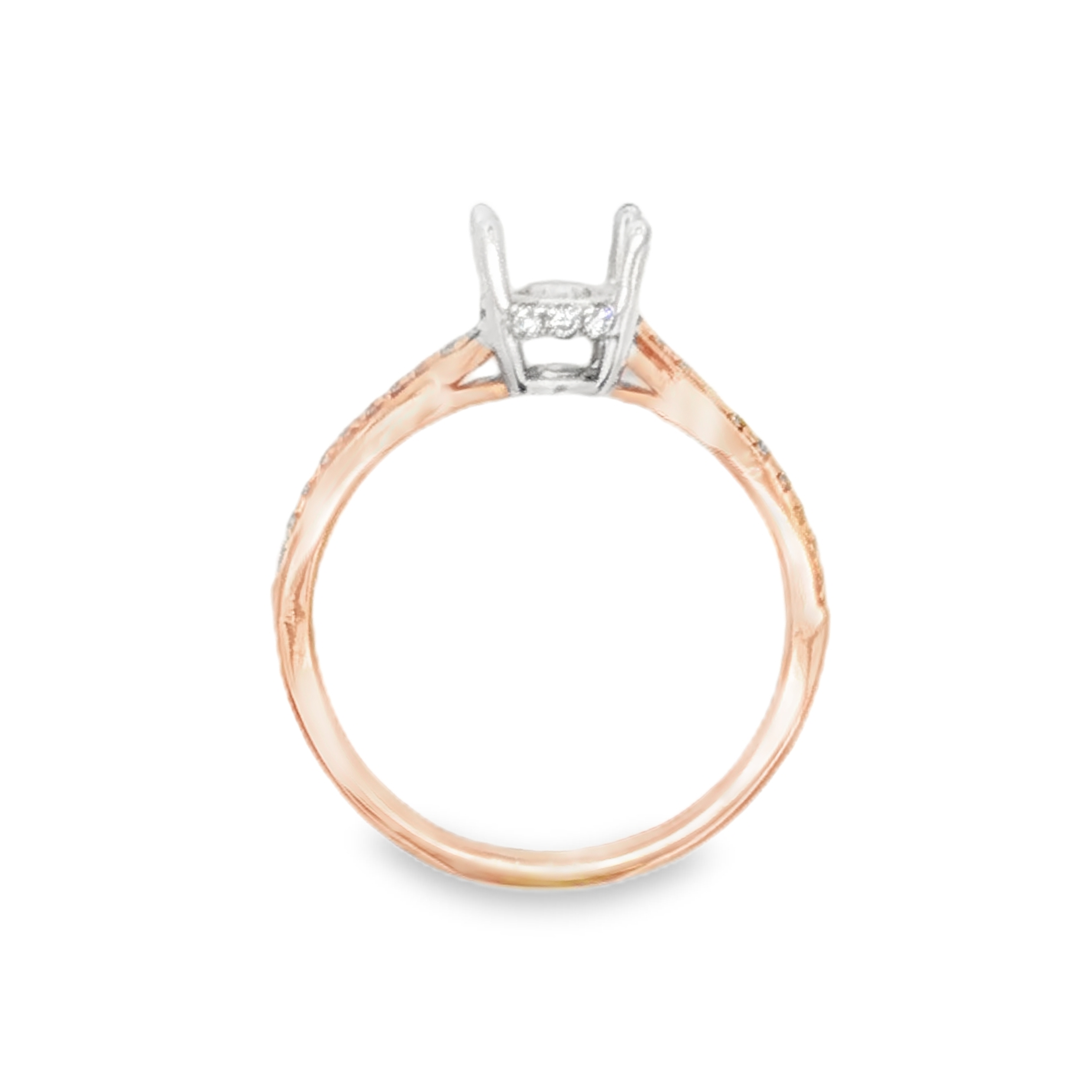 Yes by Martin Binder Oval Diamond Twist Engagement Ring Mounting