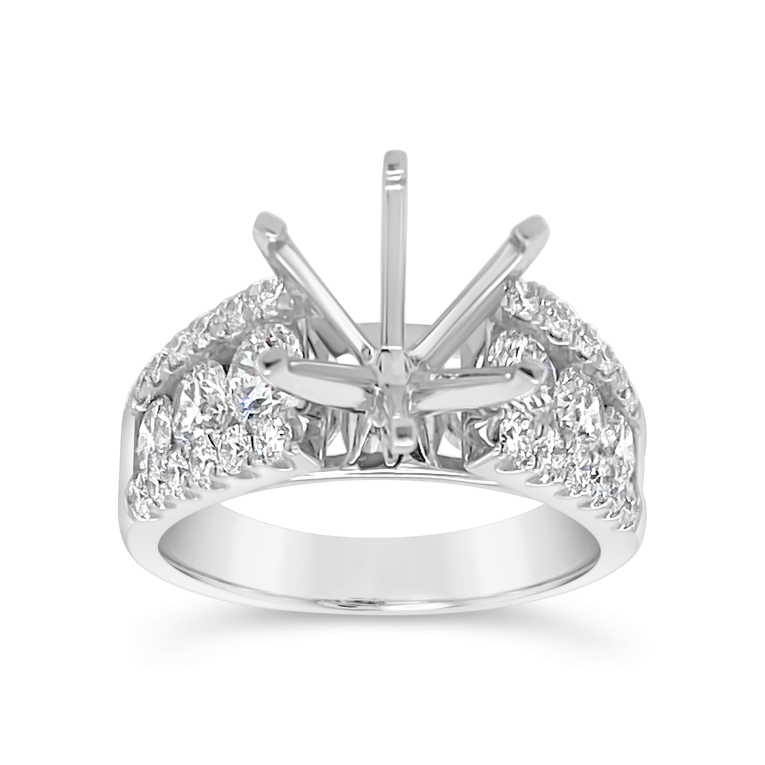 Yes By Martin Binder Wide Diamond Engagement Ring Mounting