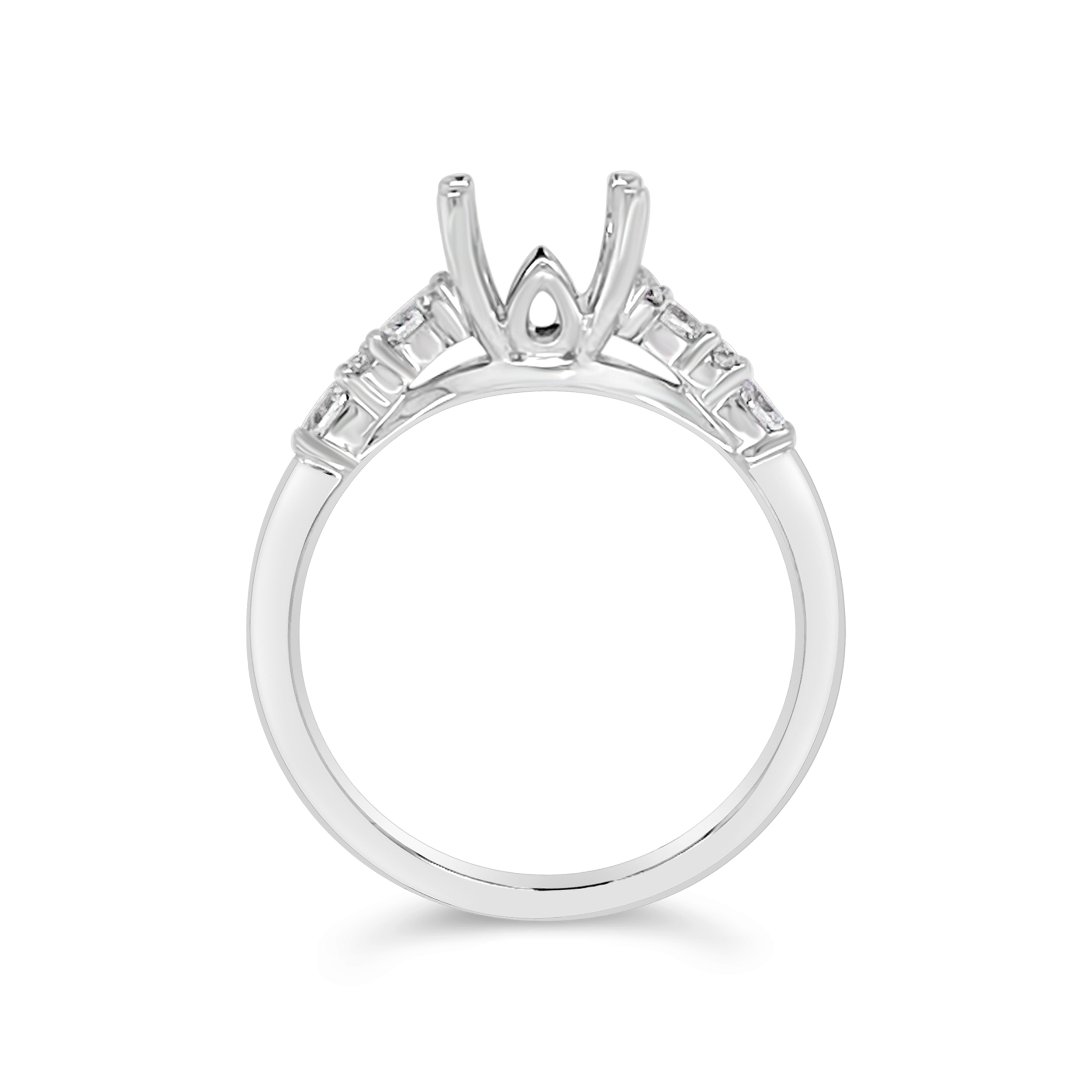 Yes By Martin Binder Emerald Cut Engagement Ring Mounting (0.30 Ct. Tw.)