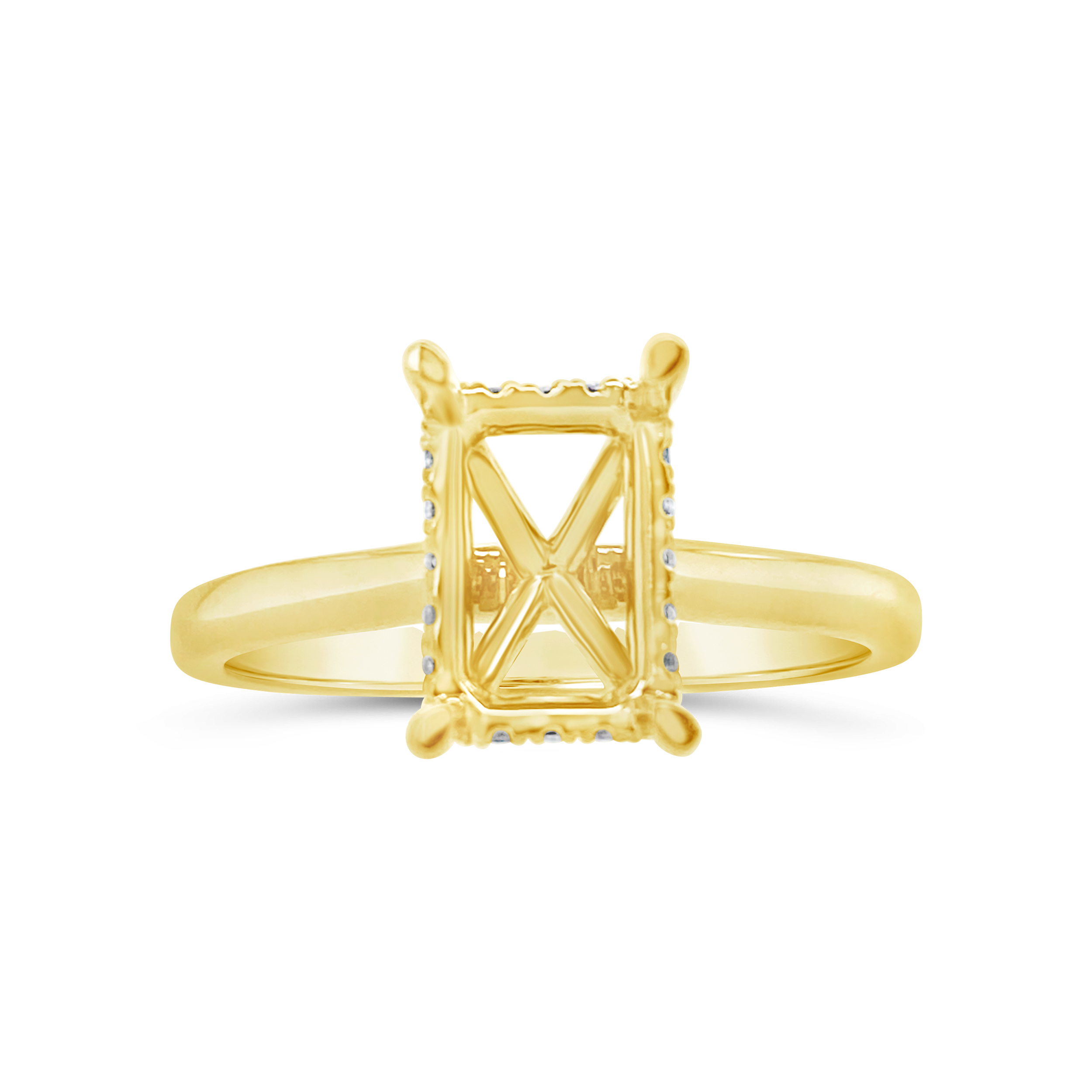 Yes By Martin Binder Emerald Diamond Engagement Ring Mounting