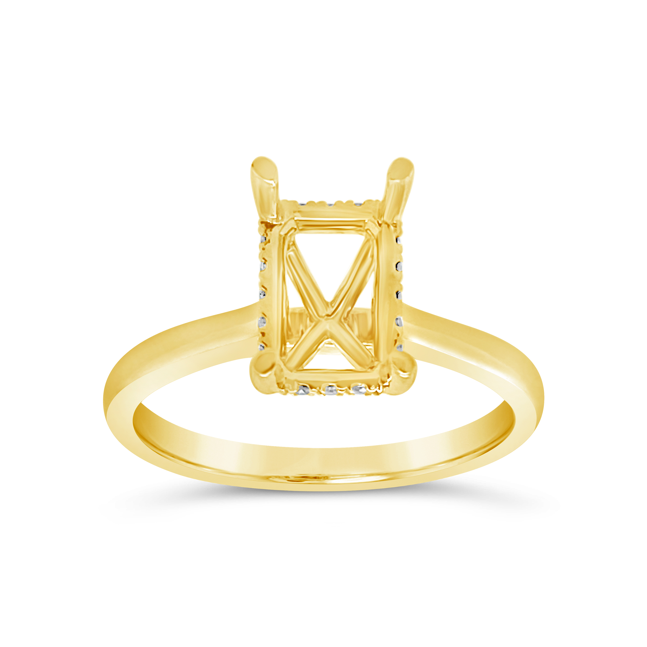 Yes By Martin Binder Emerald Diamond Engagement Ring Mounting