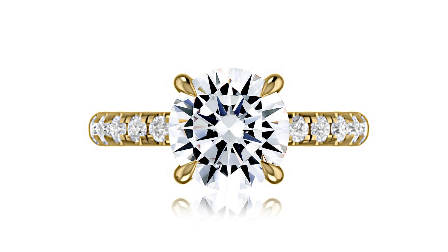 A. Jaffe Round Engagement Ring Mounting (0.48 Ct. Tw.)