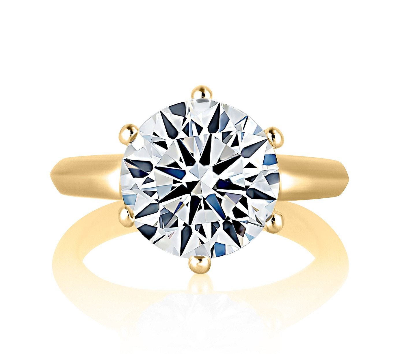A. Jaffe Round Solitaire Engagement Ring Mounting