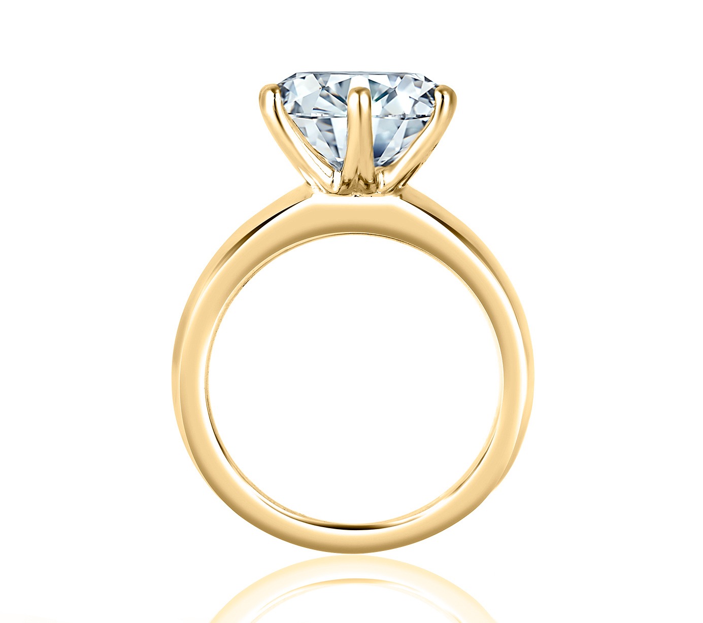 A. Jaffe Round Solitaire Engagement Ring Mounting
