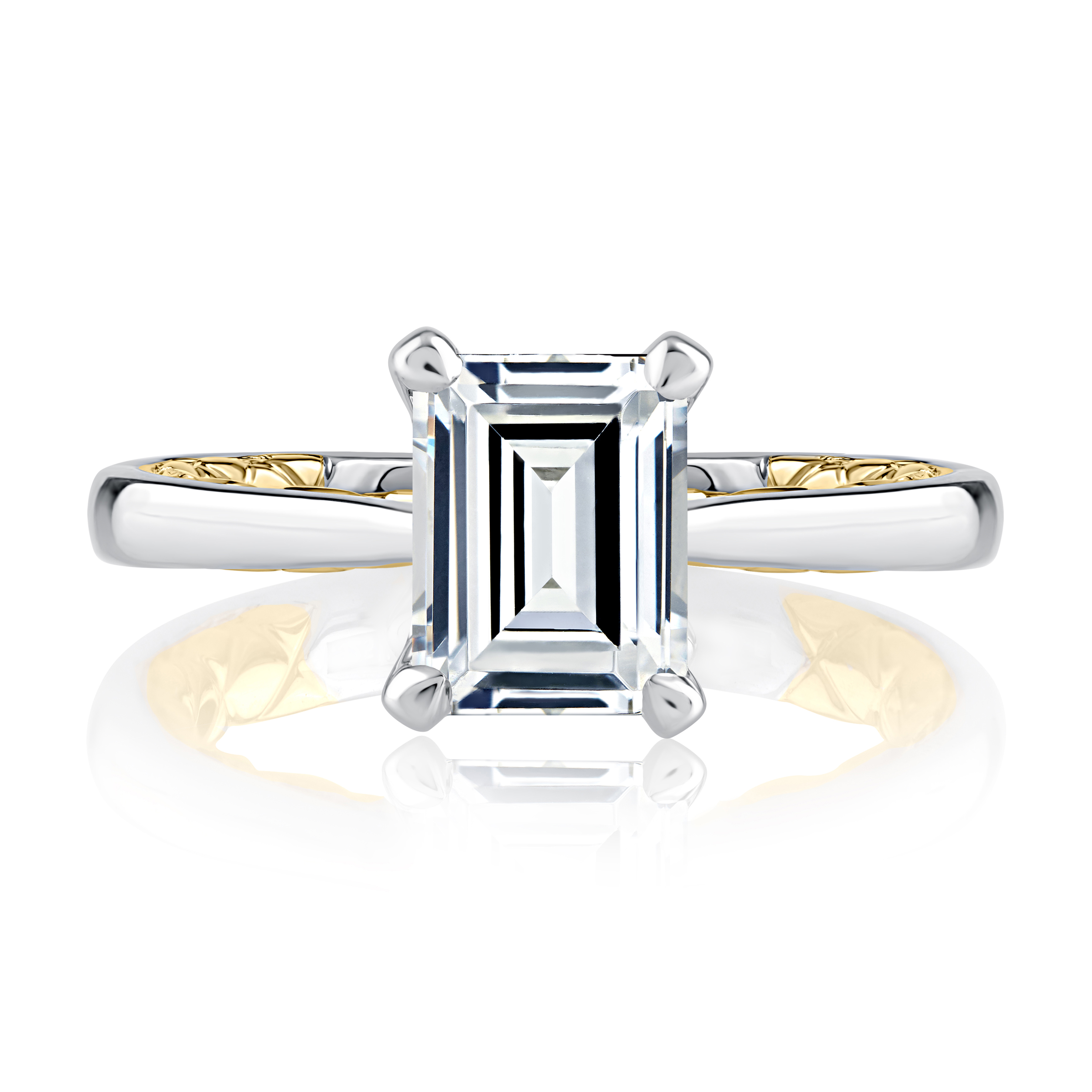 A. Jaffe Solitaire Diamond Engagement Ring Mounting (0.06 Ct. Tw.)