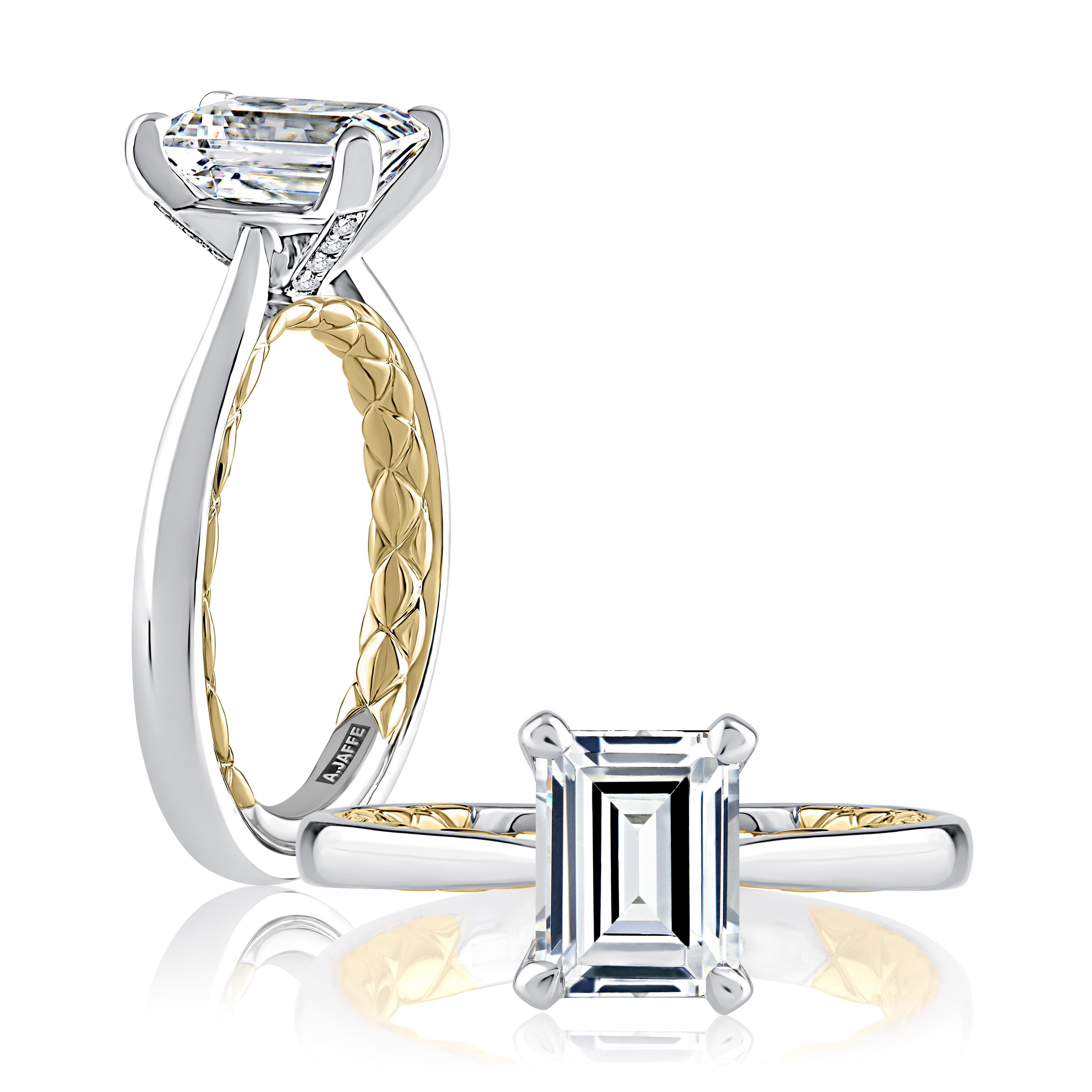 A. Jaffe Solitaire Diamond Engagement Ring Mounting (0.06 Ct. Tw.)