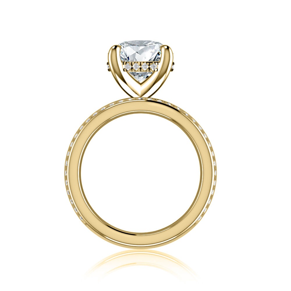 A. Jaffe Wide Diamond Engagement Ring Mounting (0.52 Ct. Tw.)