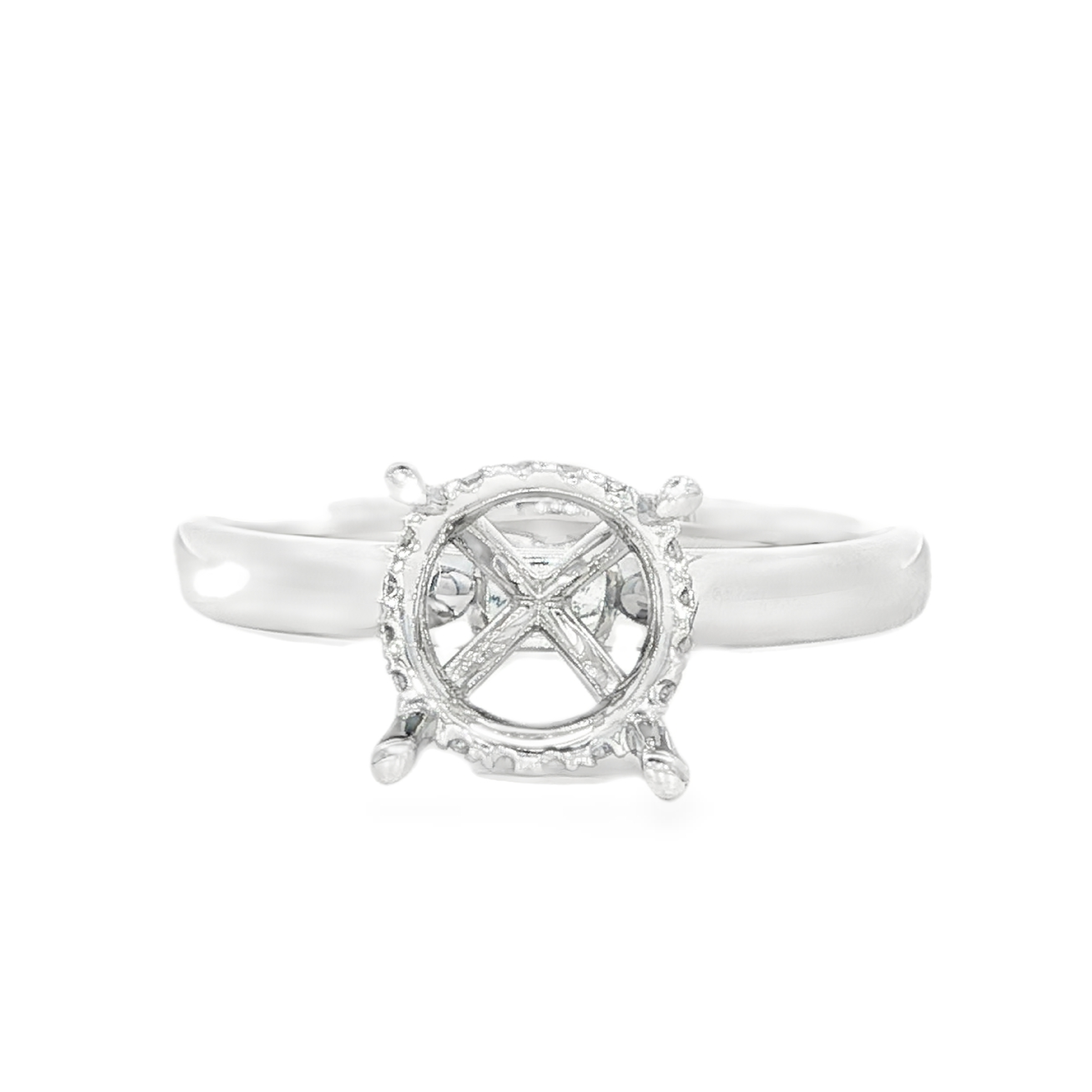 Yes by Martin Binder 8mm Round Diamond Engagement Ring Mounting