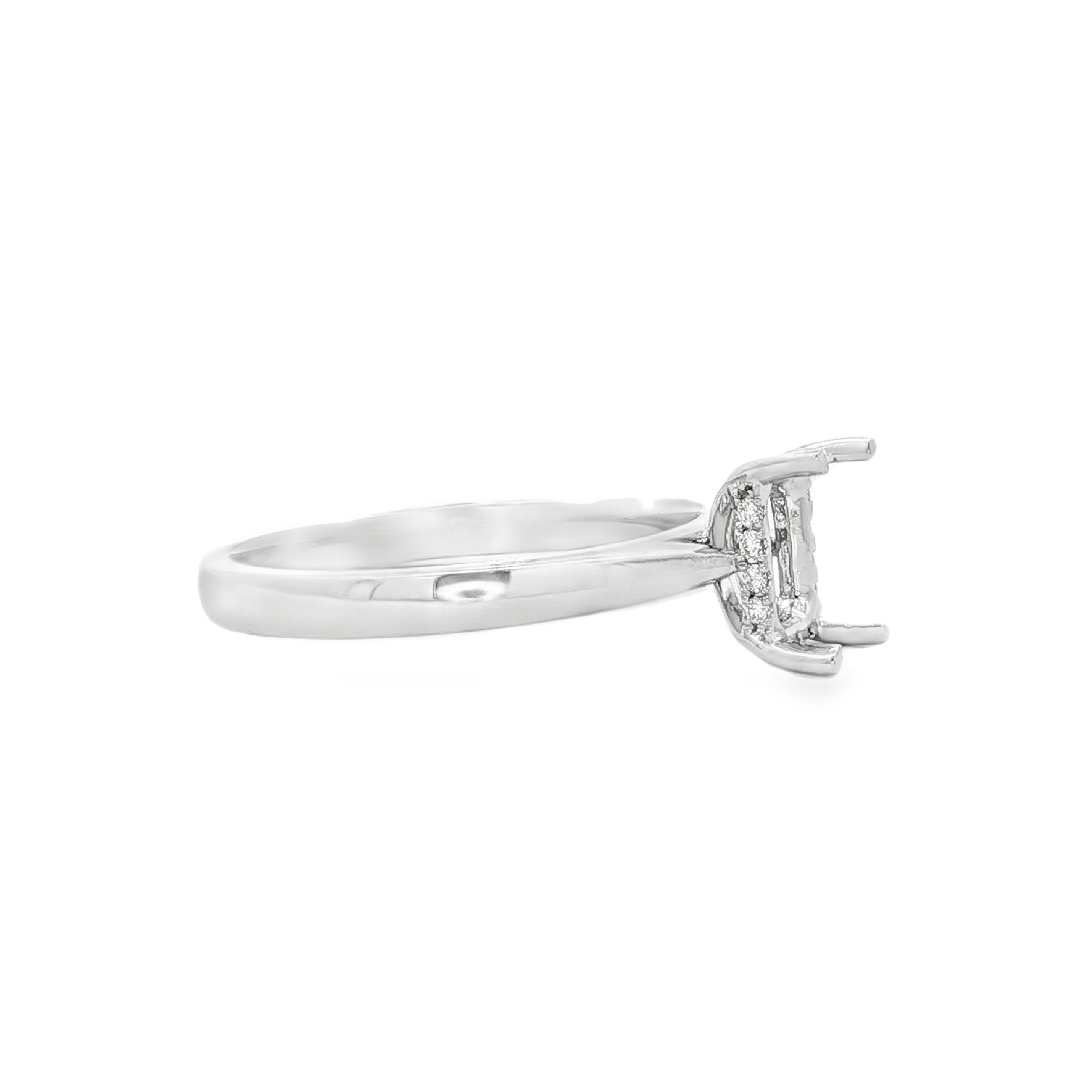 Yes by Martin Binder Emerald Diamond Engagement Ring Mounting