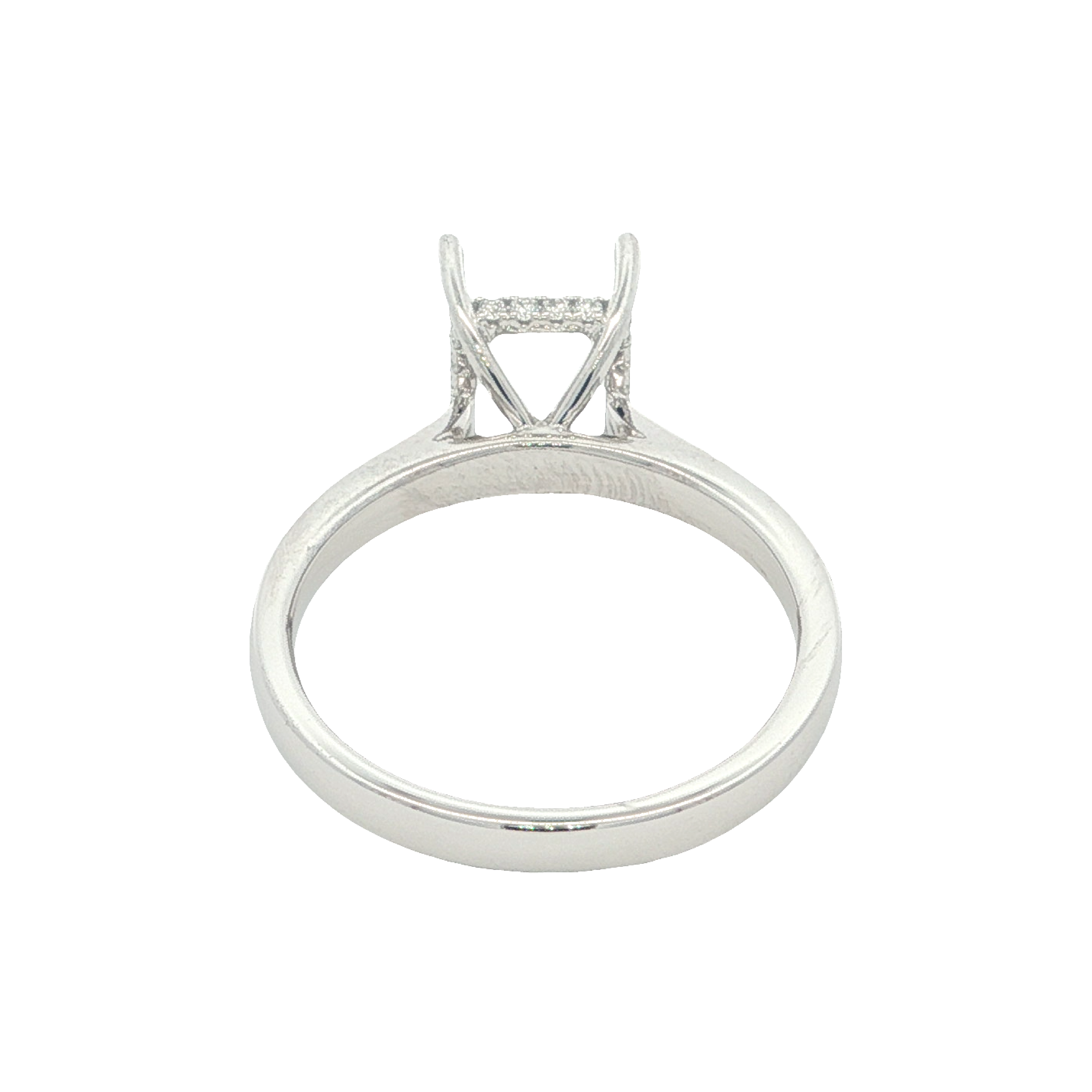 Yes by Martin Binder Emerald Diamond Engagement Ring Mounting