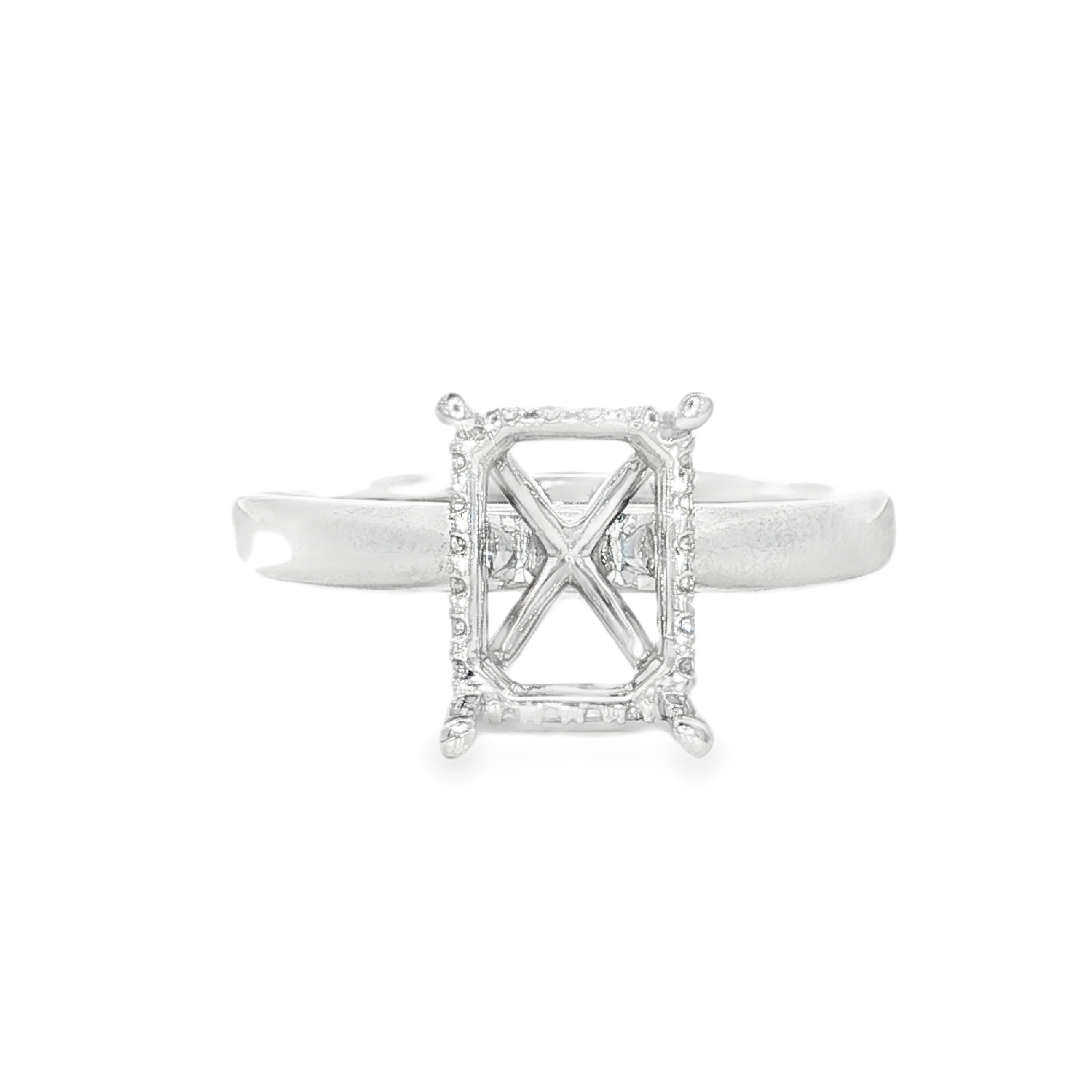 Yes by Martin Binder Emerald Diamond Engagement Ring Mounting