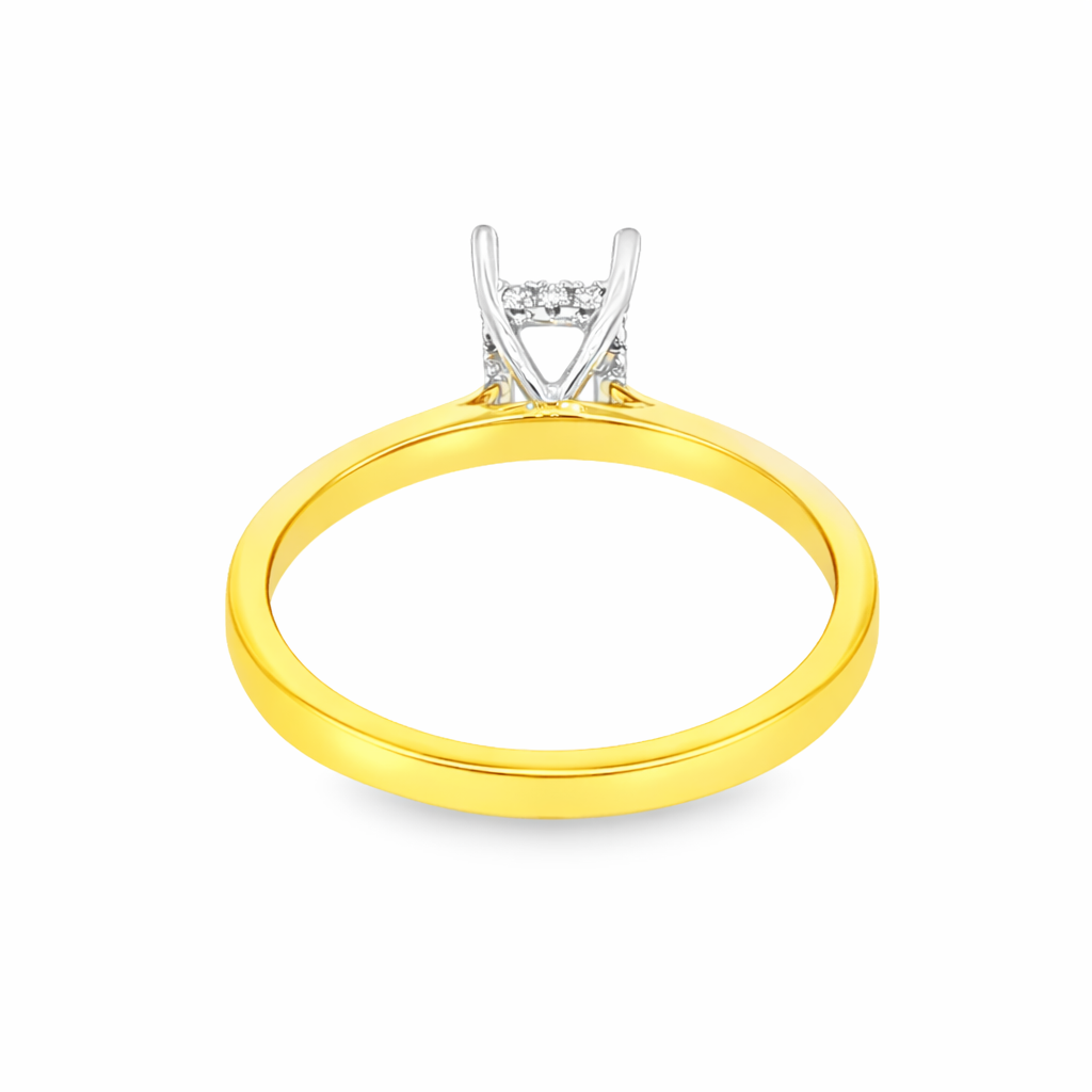 Yes by Martin Binder Emerald Diamond Engagement Ring Mounting