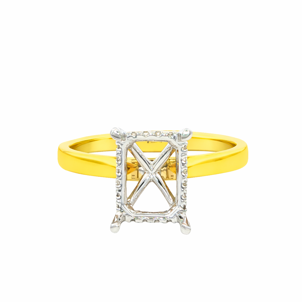 Yes by Martin Binder Emerald Diamond Engagement Ring Mounting