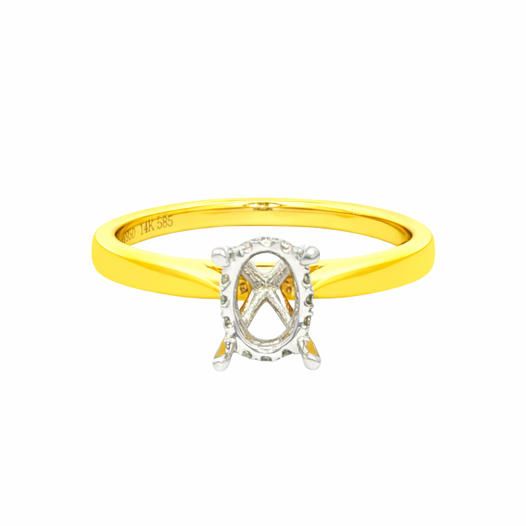 Yes by Martin Binder Oval Diamond Engagement Ring Mounting