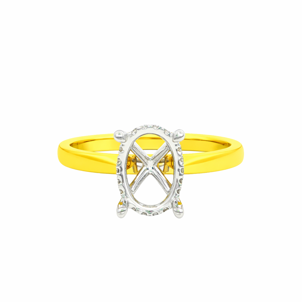 Yes by Martin Binder Oval Diamond Engagement Ring Mounting