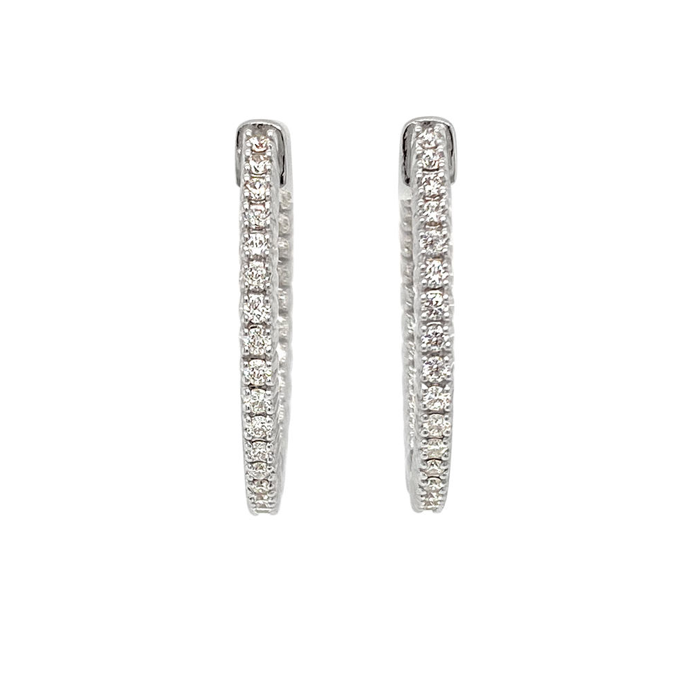 Clara By Martin Binder Diamond Hoop Earrings (0.71 Ct. Tw.)