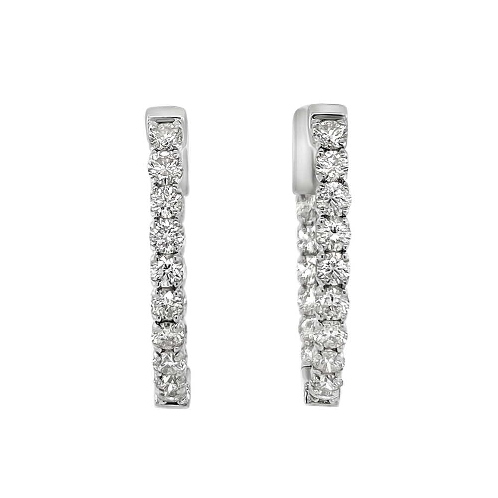 Clara By Martin Binder Diamond Hoop Earrings (1.47 Ct. Tw.)