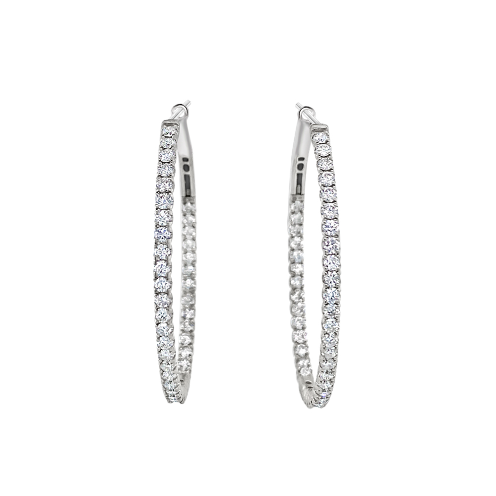 Clara By Martin Binder Diamond Hoop Earrings (1.92 Ct. Tw.)