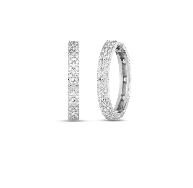 Roberto Coin Pois Mois Diamond Hoop Earrings (0.58 Ct. Tw.)