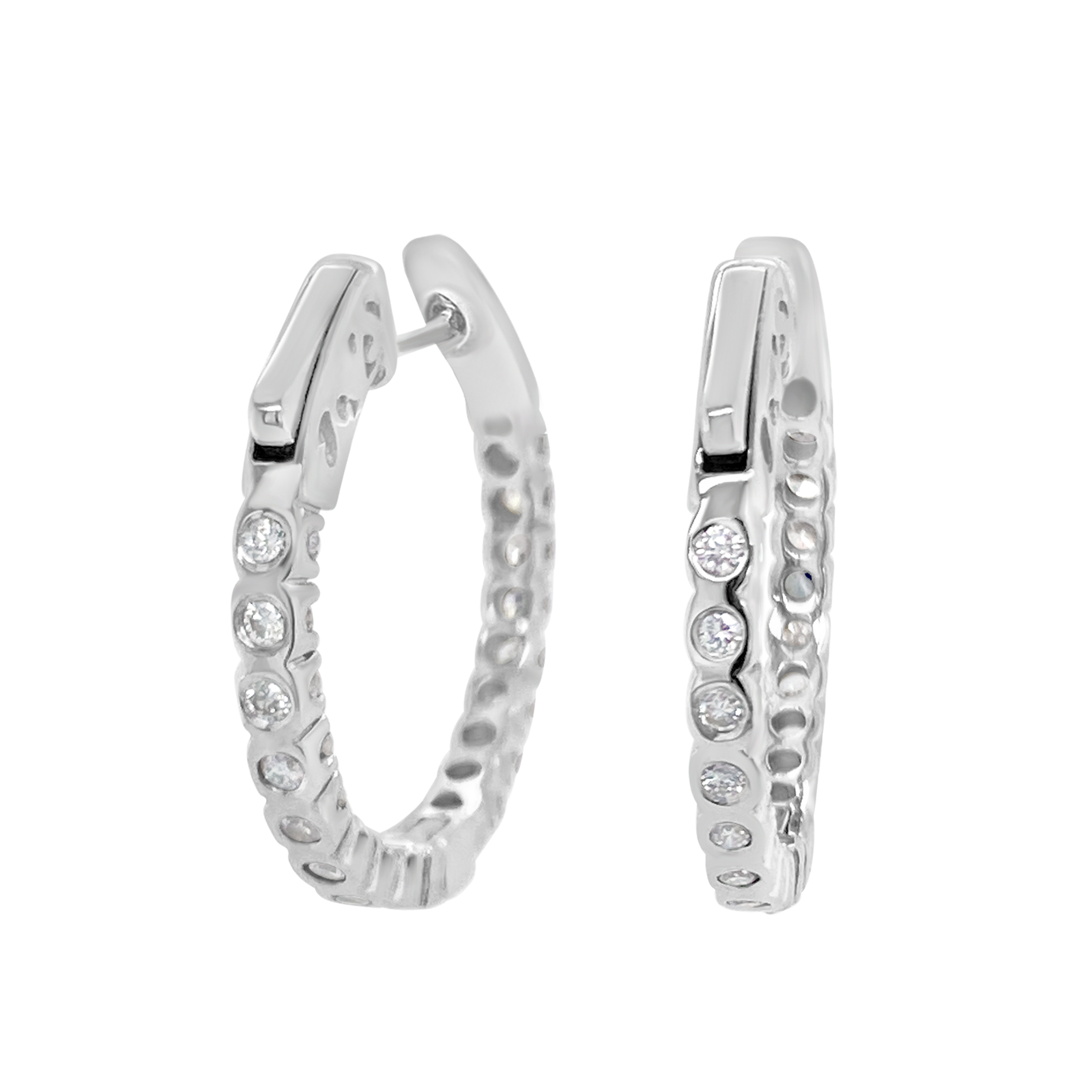 Clara By Martin Binder Diamond Hoop Earrings (1.45 Ct. Tw.)