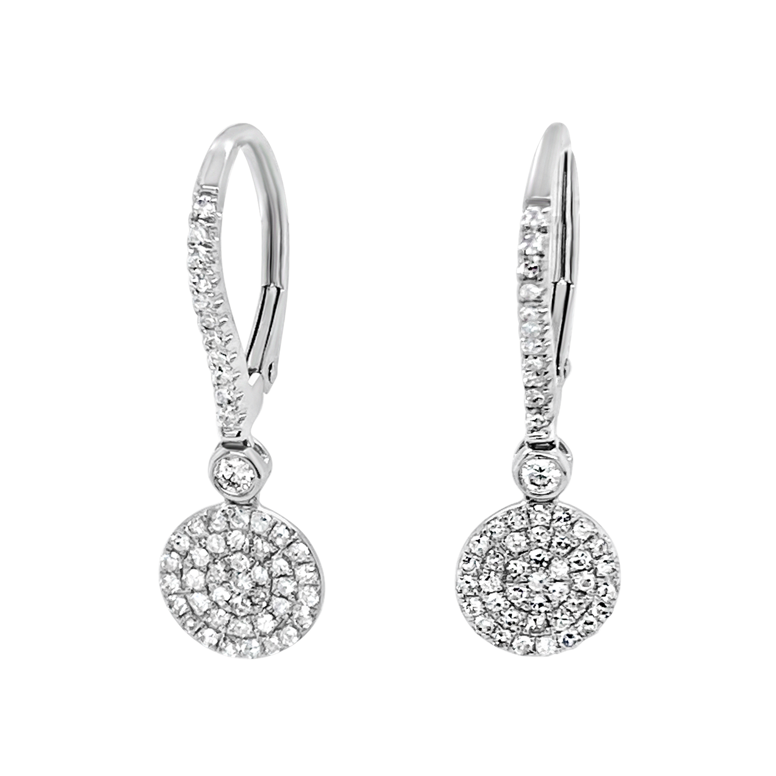 Clara By Martin Binder Pave Diamond Halo Dangle Earrings (0.55 Ct. Tw.)