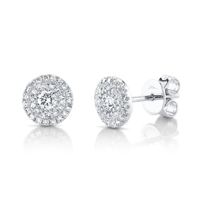 Shy Creation Diamond Stud Earrings (0.40 Ct)
