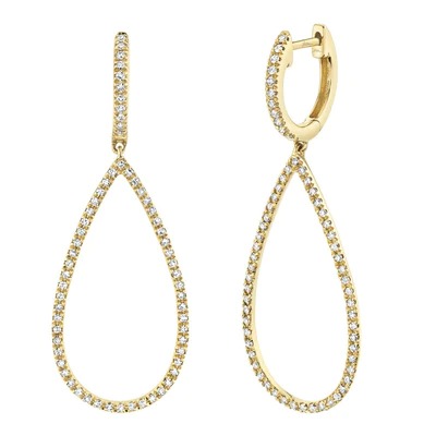 Shy Creation Diamond Dangle Earrings (0.40 Ct)