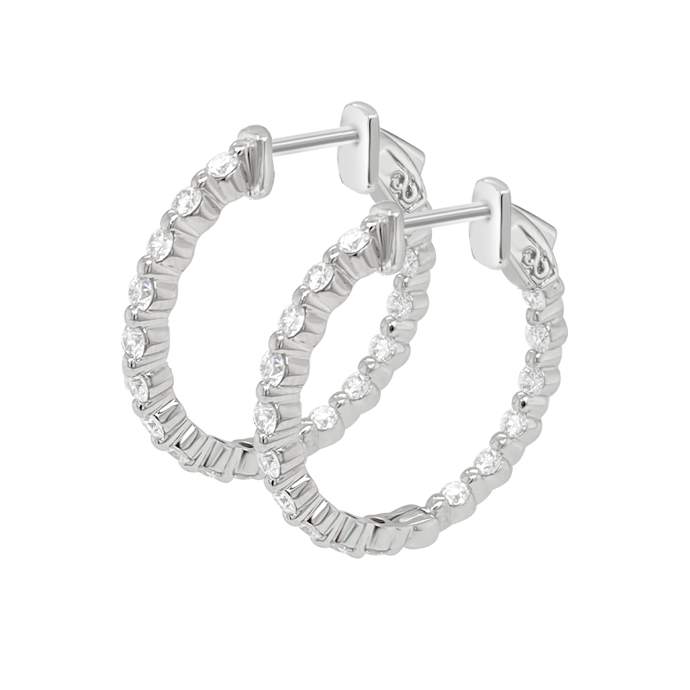 Clara by Martin Binder Diamond Hoop Earrings (1.53 ct. tw.)