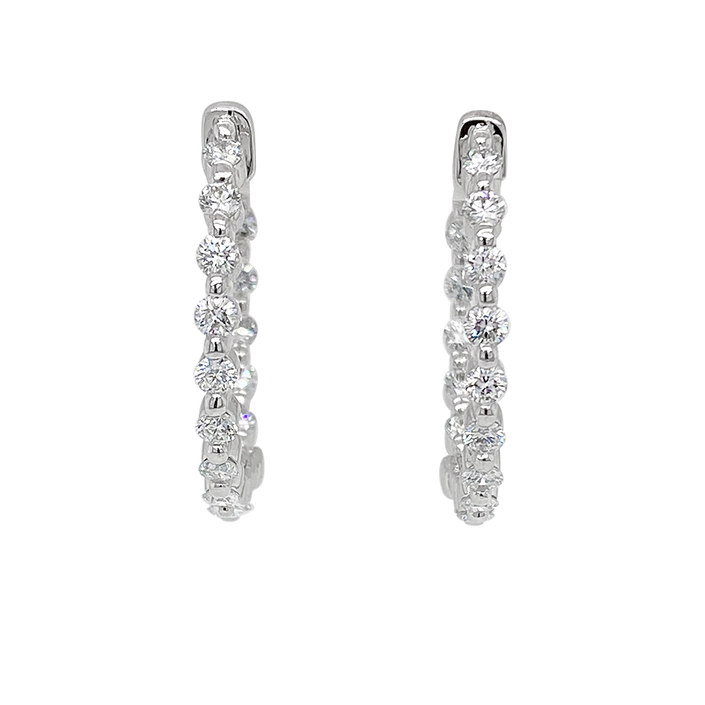 Clara By Martin Binder Diamond Hoop Earrings (1.53 Ct. Tw.)