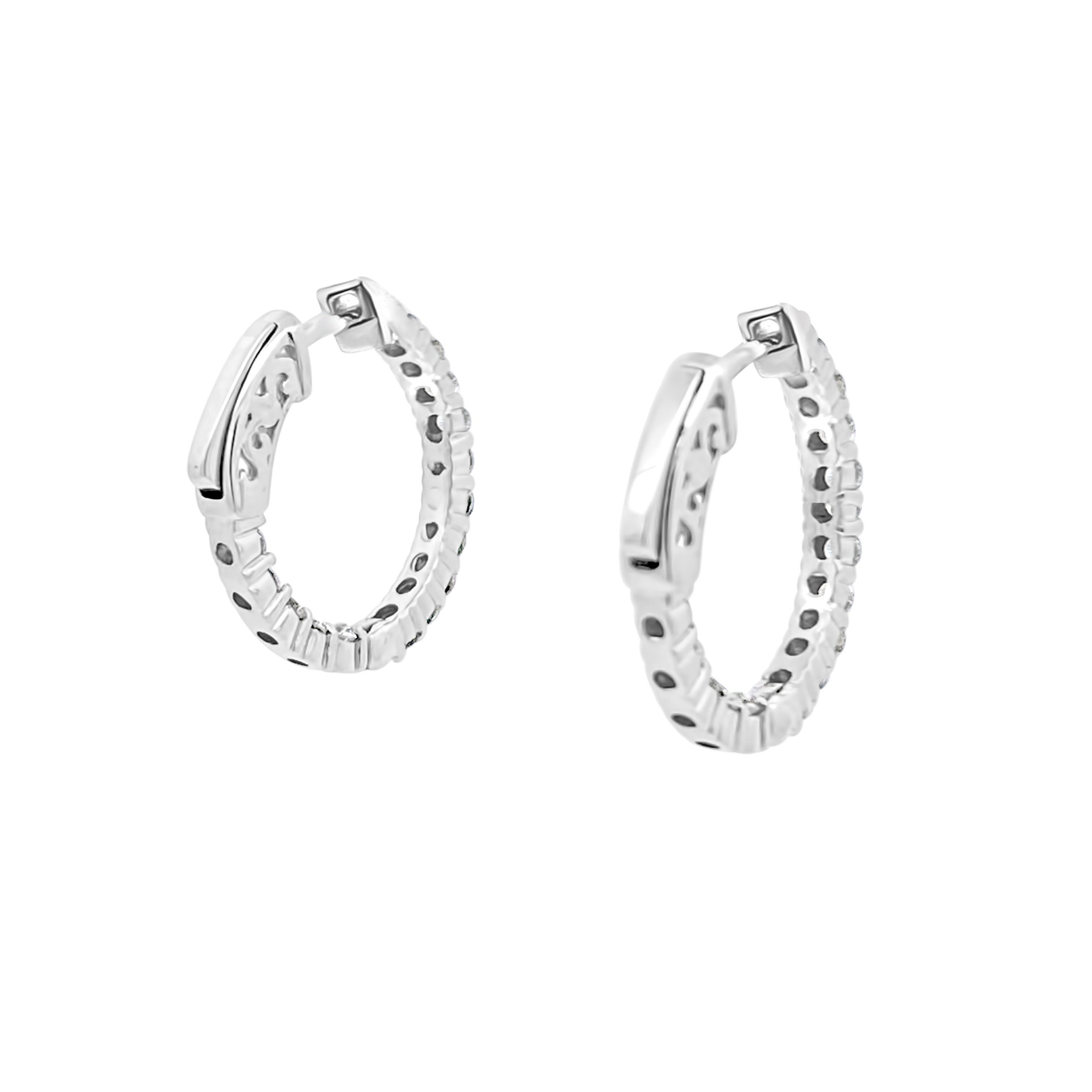 Clara By Martin Binder Diamond Hoop Earrings (1.24 Ct. Tw.)