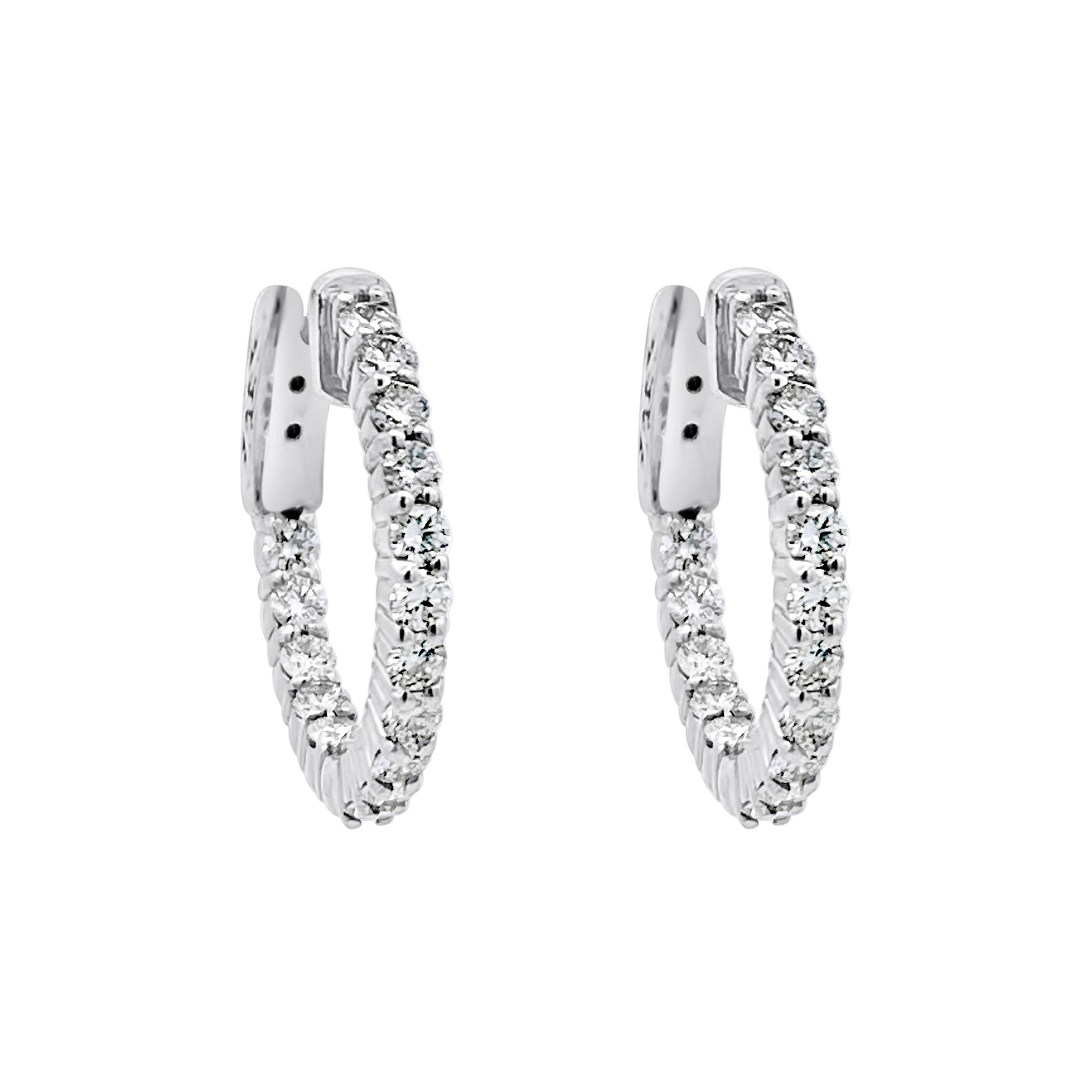 Clara By Martin Binder Diamond Hoop Earrings (1.24 Ct. Tw.)