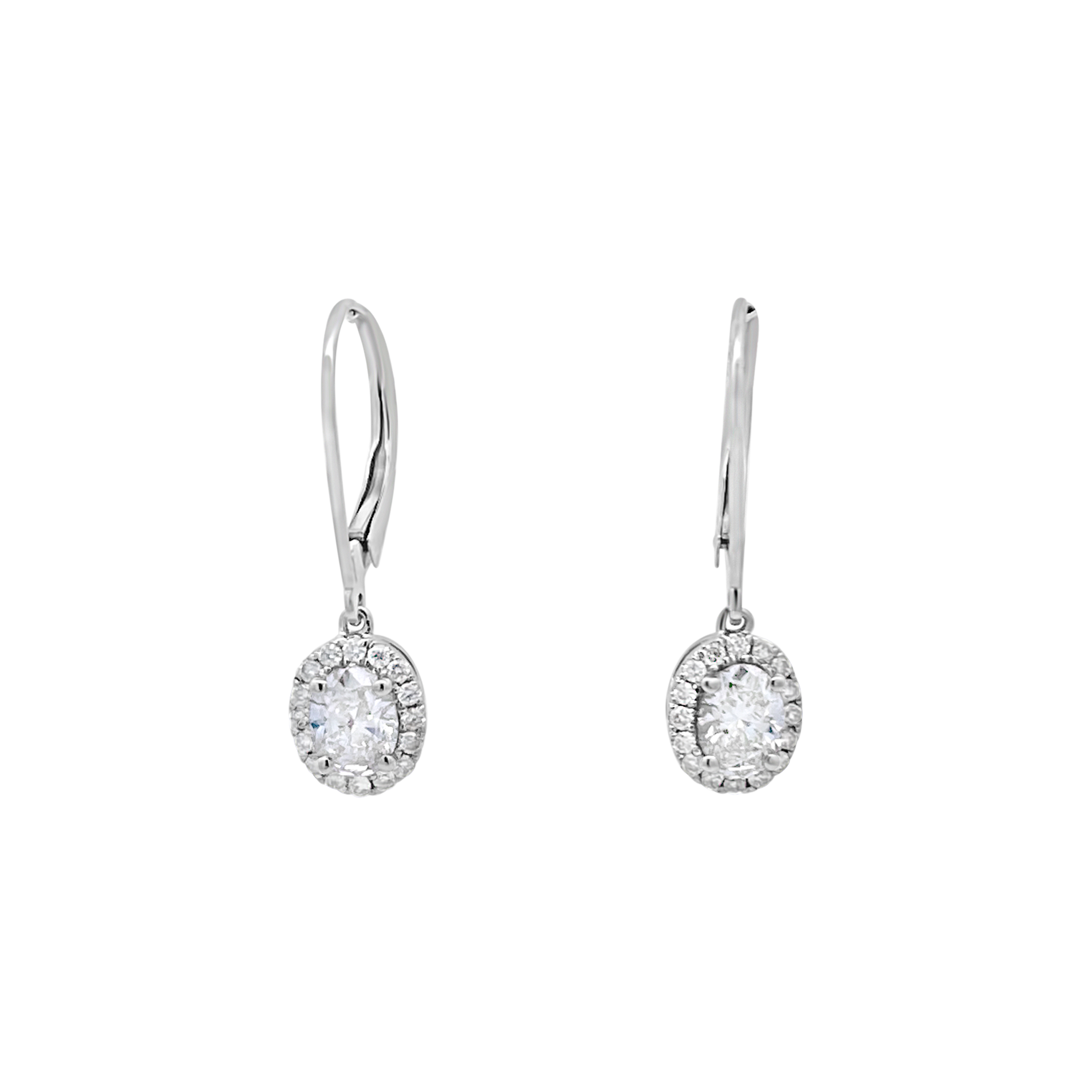 Clara By Martin Binder Oval Diamond Dangle Earrings (0.78 Ct. Tw.)
