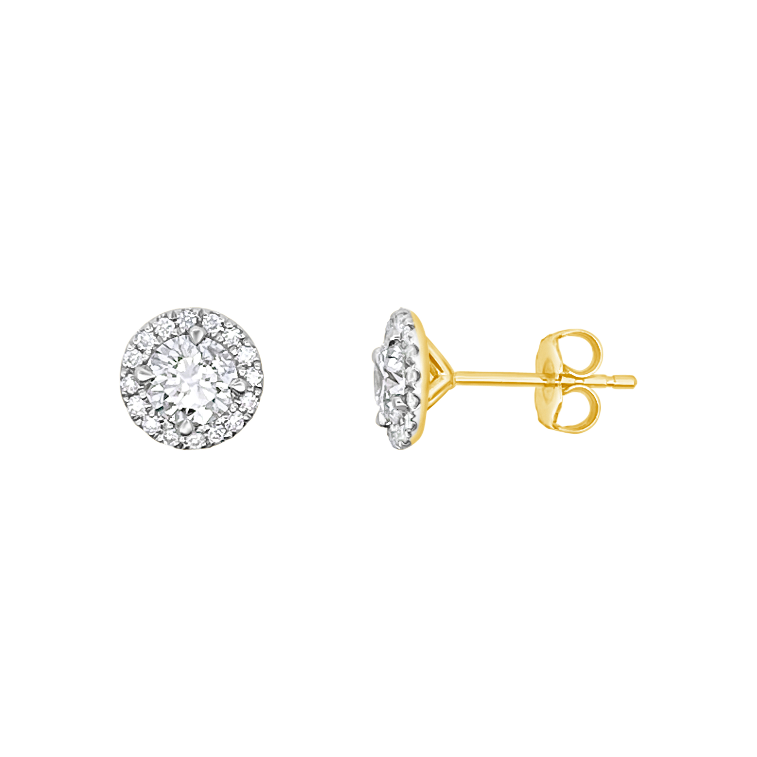 Clara By Martin Binder Diamond Halo Stud Earrings (1.65 Ct. Tw.)