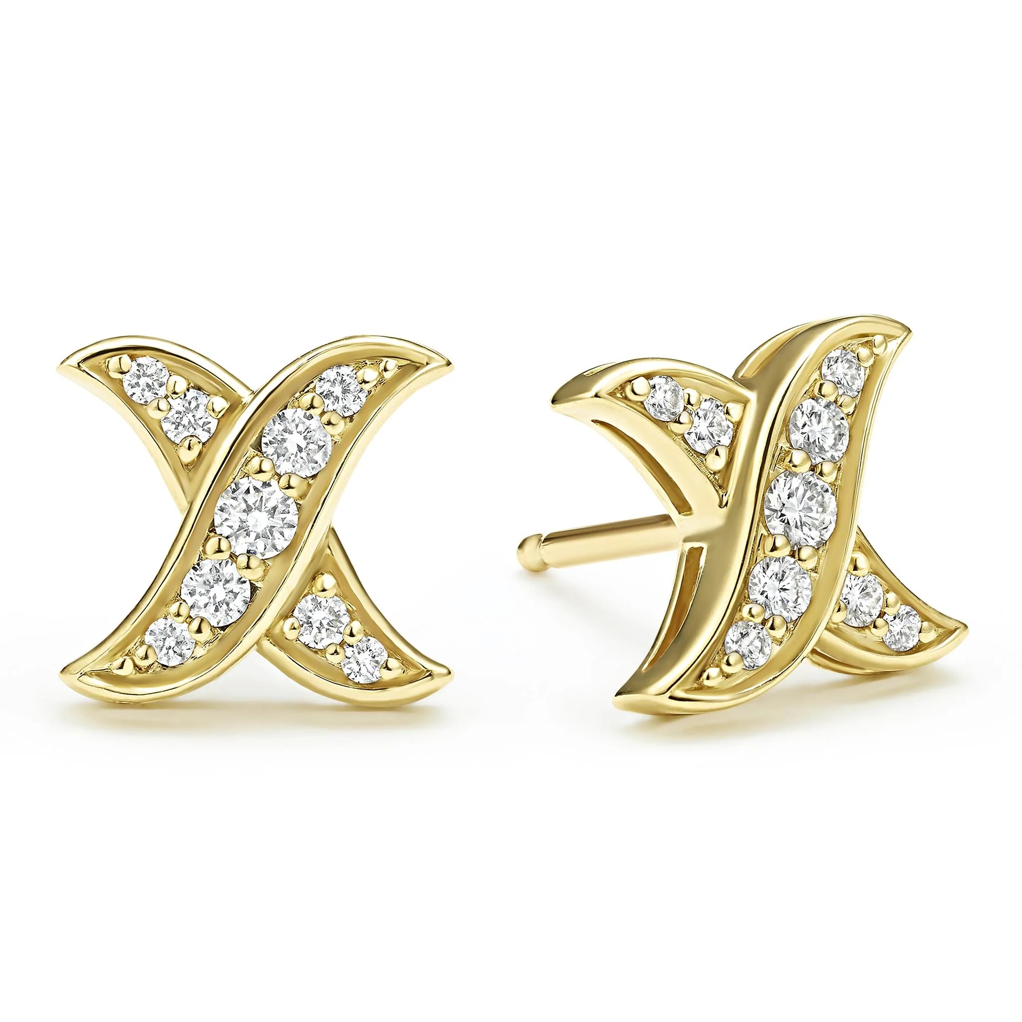 Lagos Embrace Diamond X Stud Earrings
