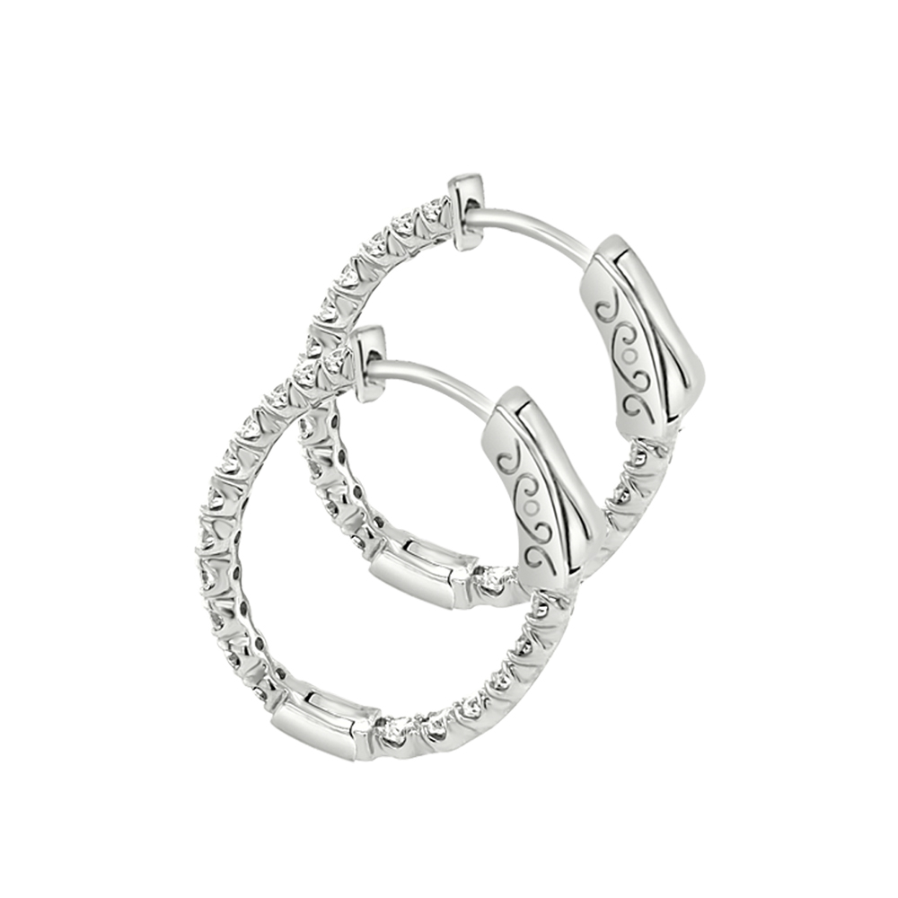 Clara By Martin Binder Diamond Hoop Earrings (1.47 Ct. Tw.)