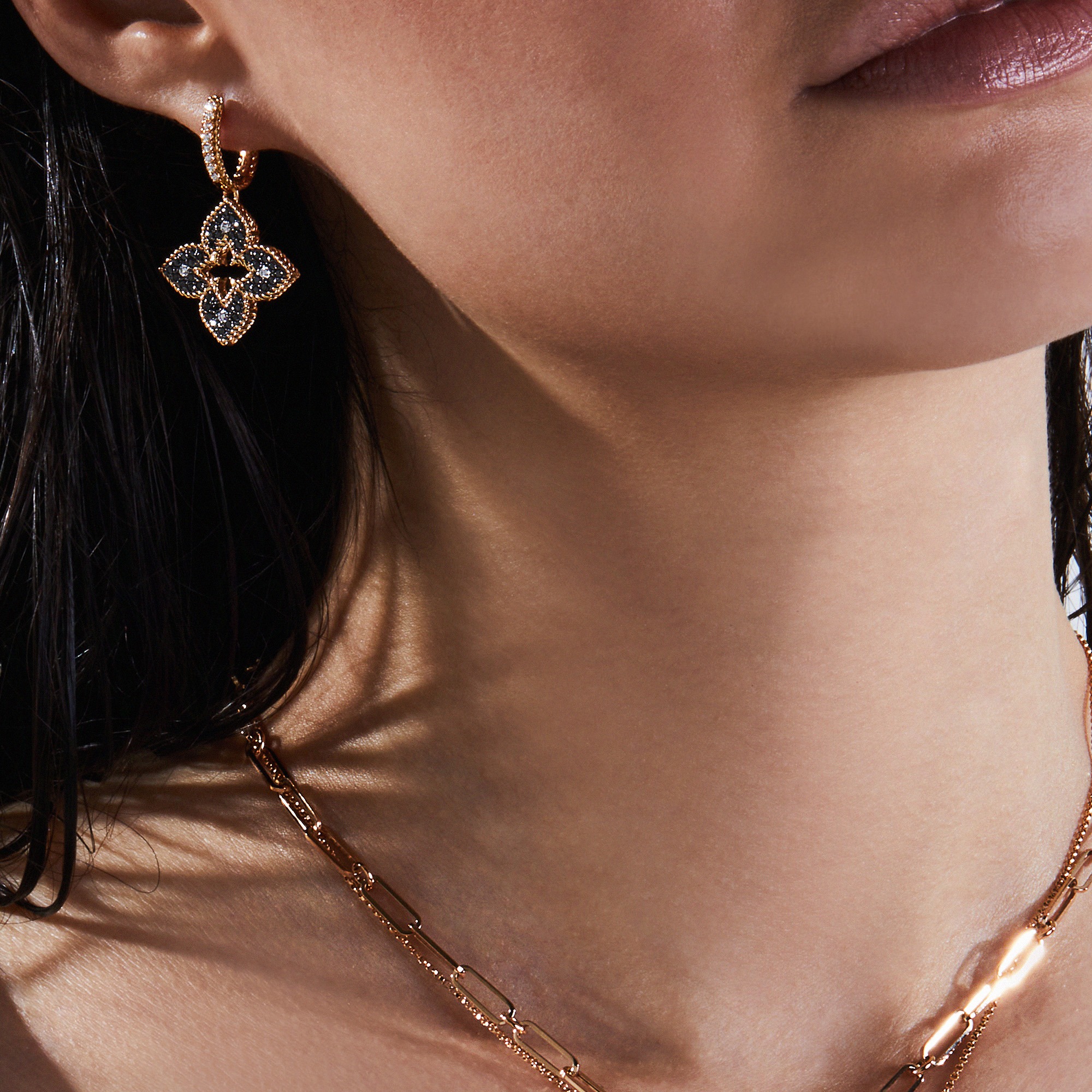 Roberto Coin Petite Venetian Princess Diamond Drop Earrings