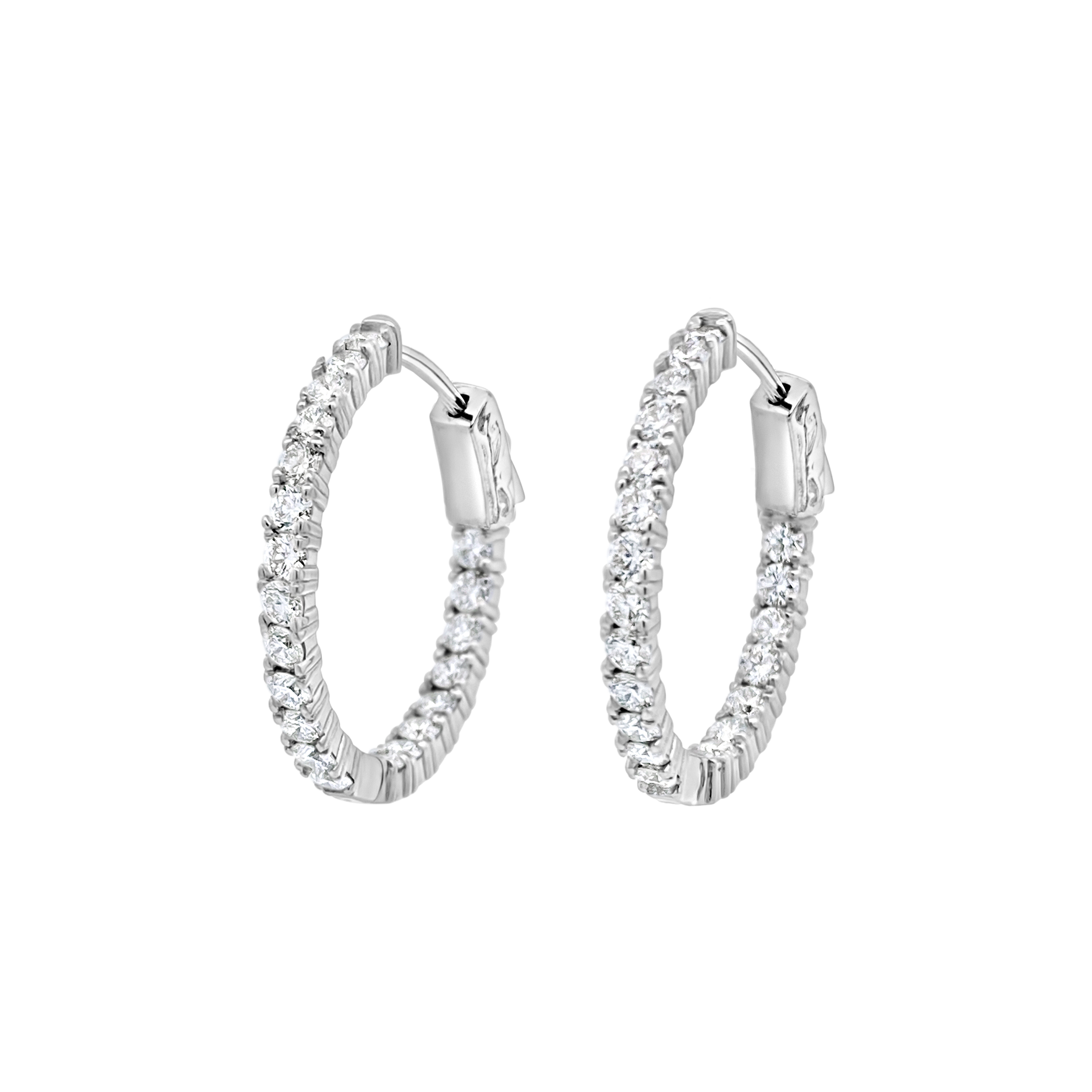 Clara By Martin Binder Diamond Hoop Earrings (1.95 Ct. Tw.)