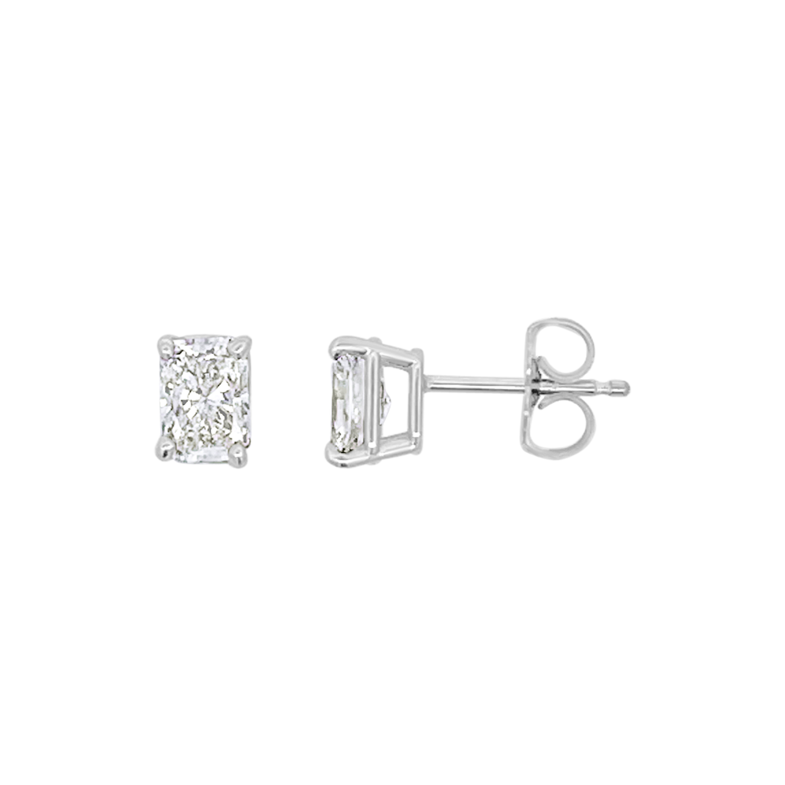 Clara By Martin Binder Radiant Diamond Stud Earrings (1.02 Ct. Tw.)