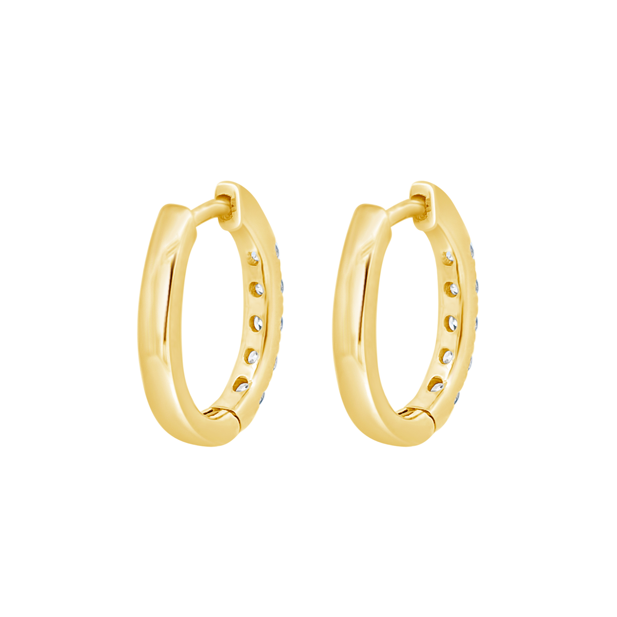 Clara By Martin Binder Oval Diamond Hoop Earrings (0.55 Ct. Tw.)