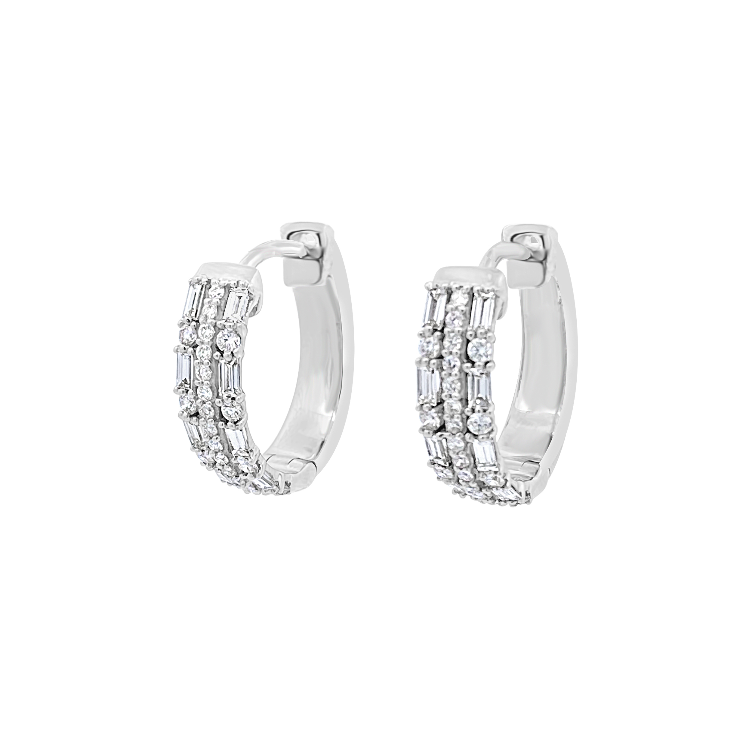 Clara By Martin Binder Diamond Hoop Earrings (0.51 Ct. Tw.)