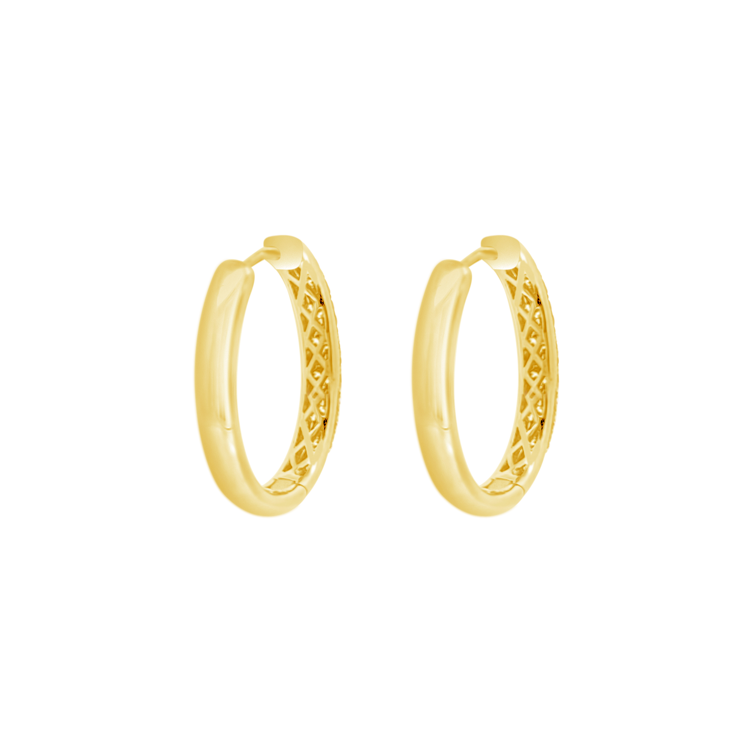 Clara By Martin Binder Pave Diamond Hoop Earrings (0.94 Ct. Tw.)
