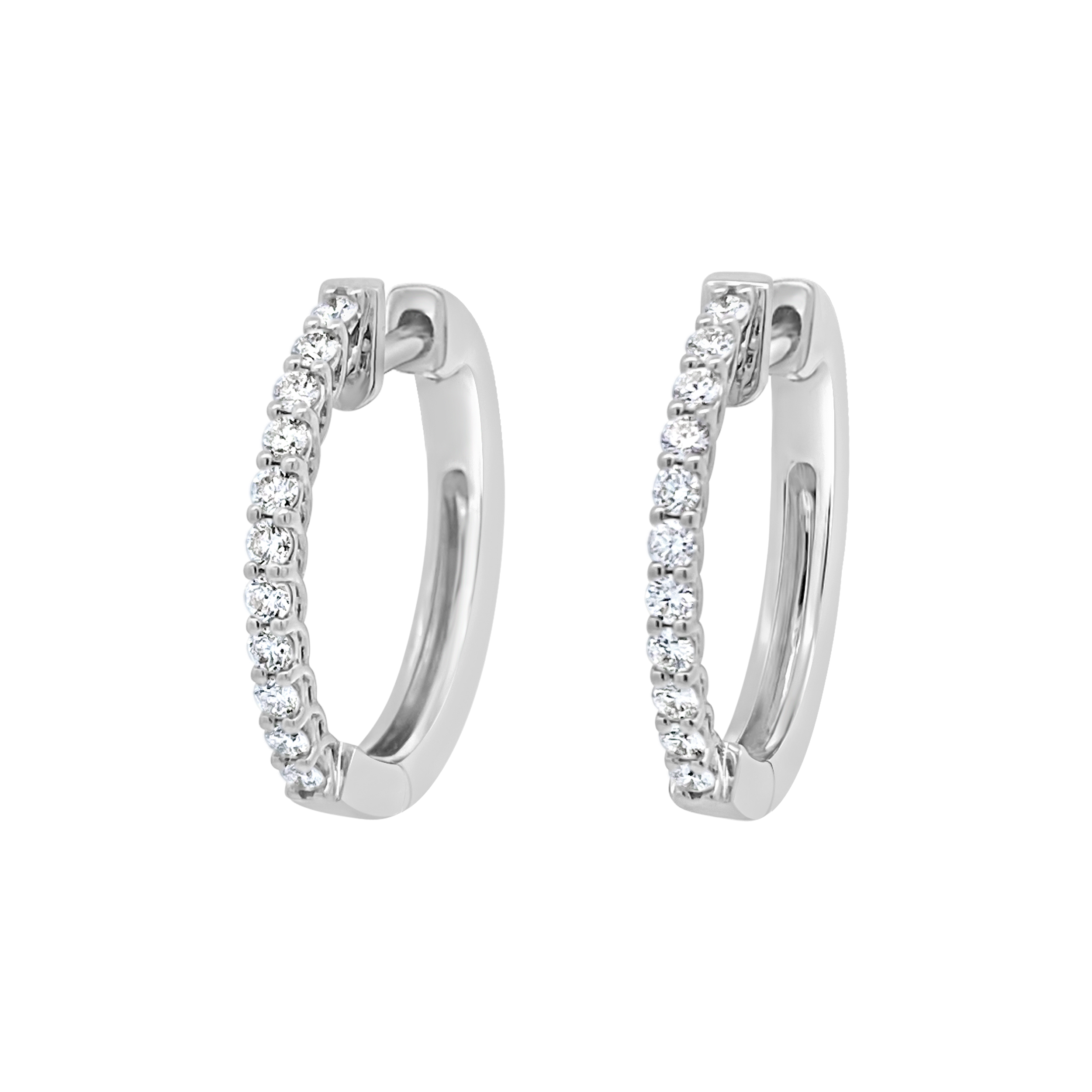 Clara By Martin Binder Diamond Oval Hoop Earrings (0.70 Ct. Tw.)