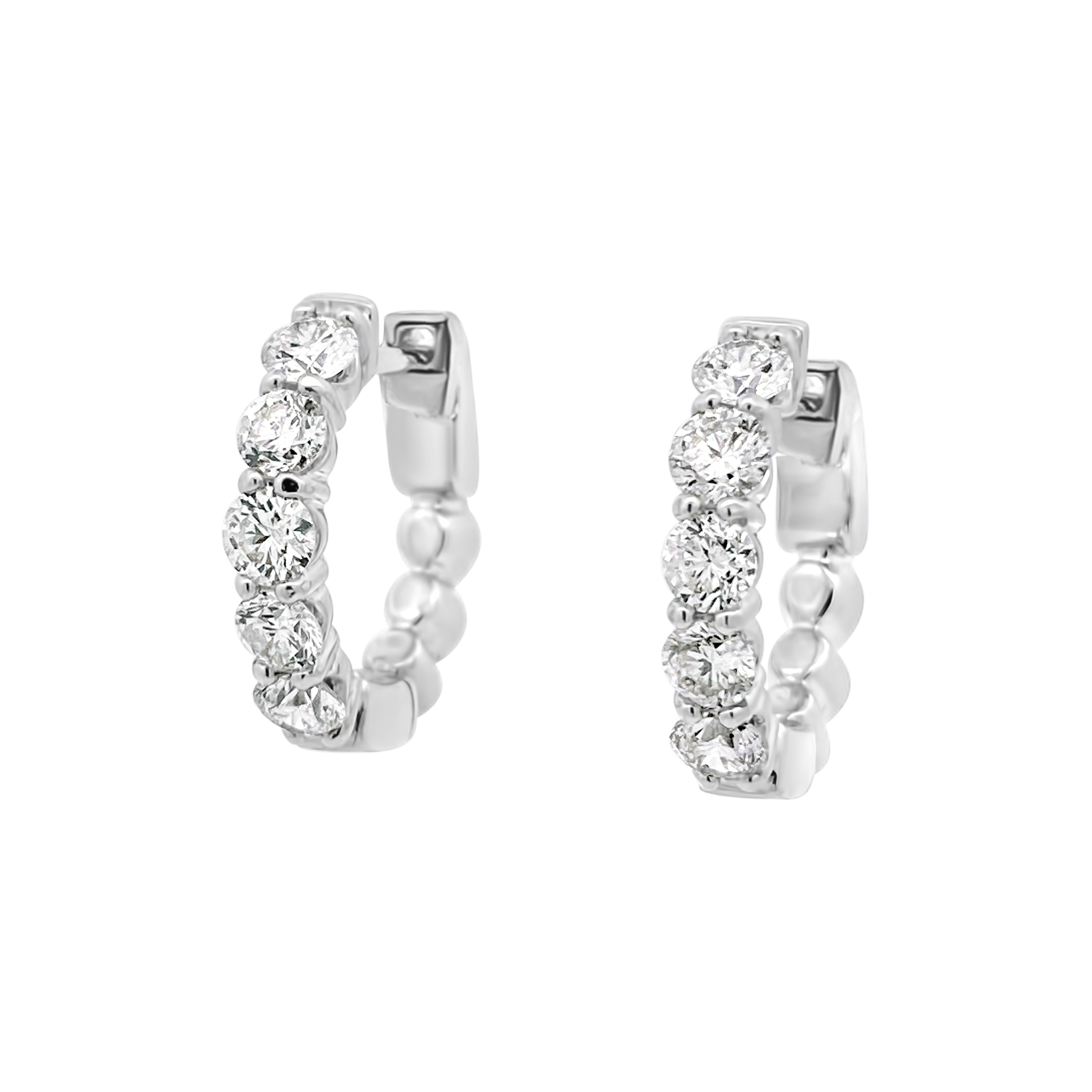 Clara By Martin Binder Diamond Hoop Earrings (1.95 Ct. Tw.)