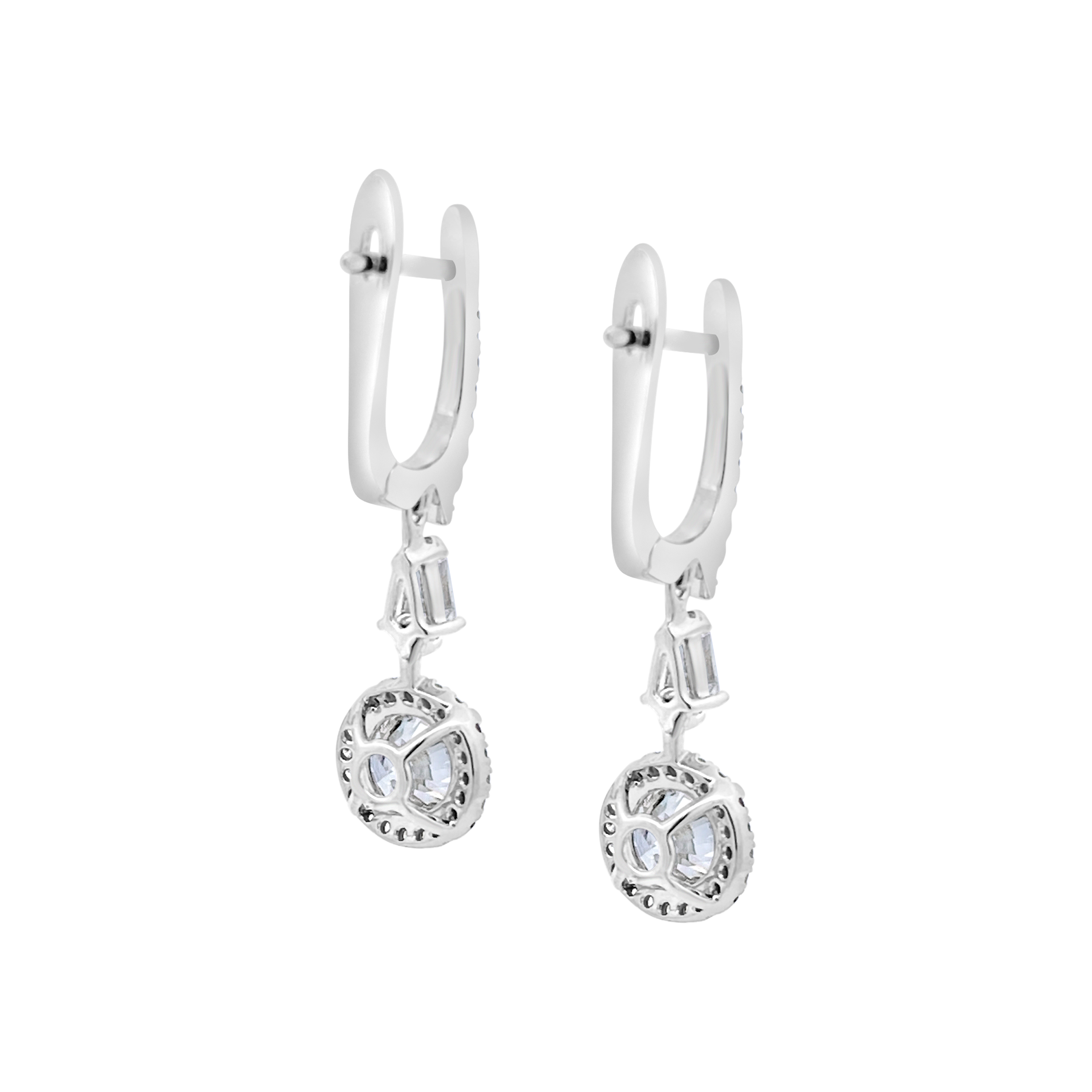 Clara By Martin Binder Diamond Halo Dangle Earrings (2.64 Ct. Tw.)