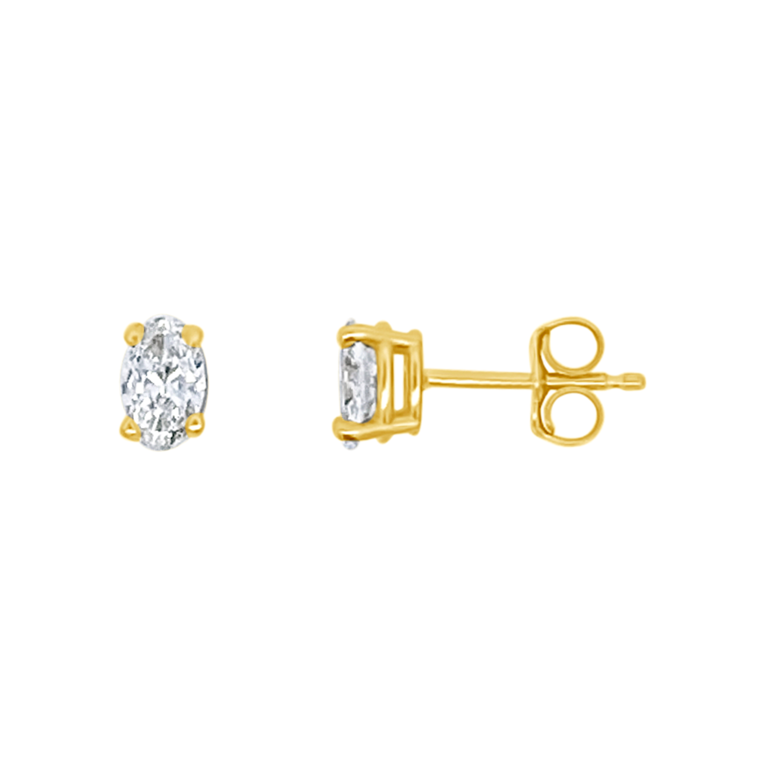 Clara By Martin Binder Oval Diamond Stud Earrings (0.51 Ct. Tw.)