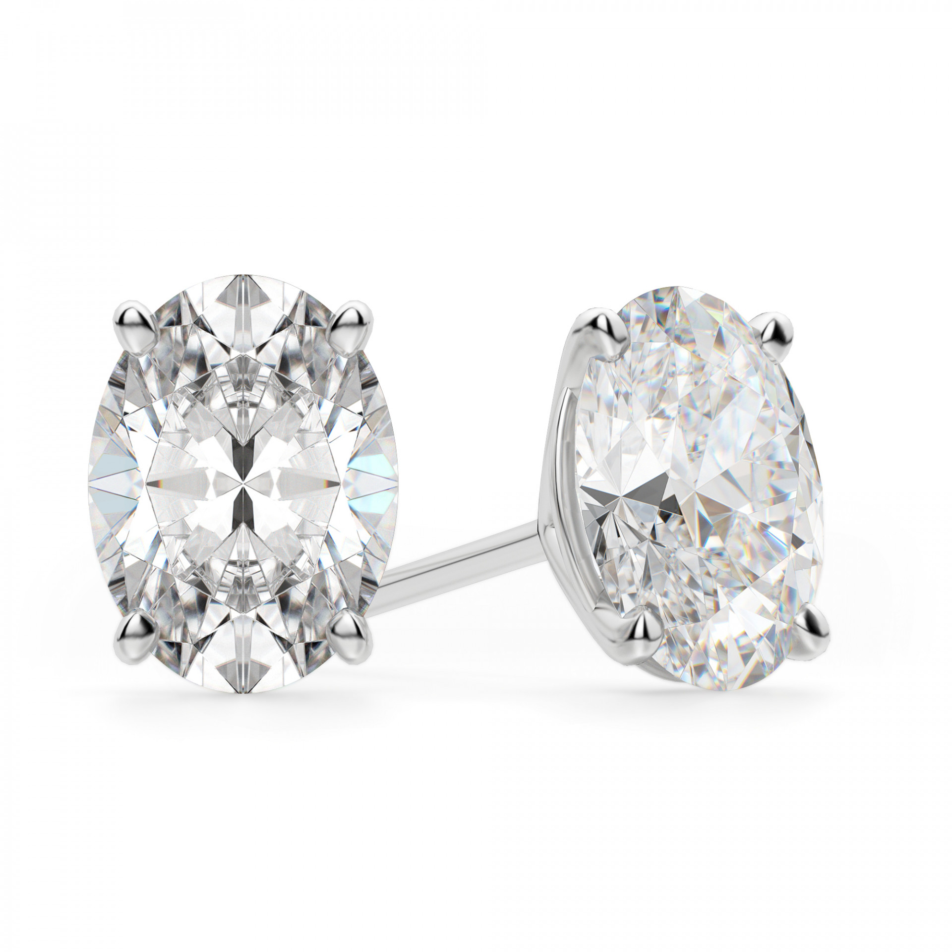 Clara By Martin Binder Oval Diamond Stud Earrings (0.47 Ct. Tw.)